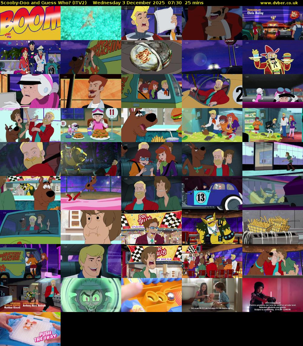 Scooby-Doo and Guess Who? (ITV2) Wednesday 3 December 2025 07:30 - 07:55