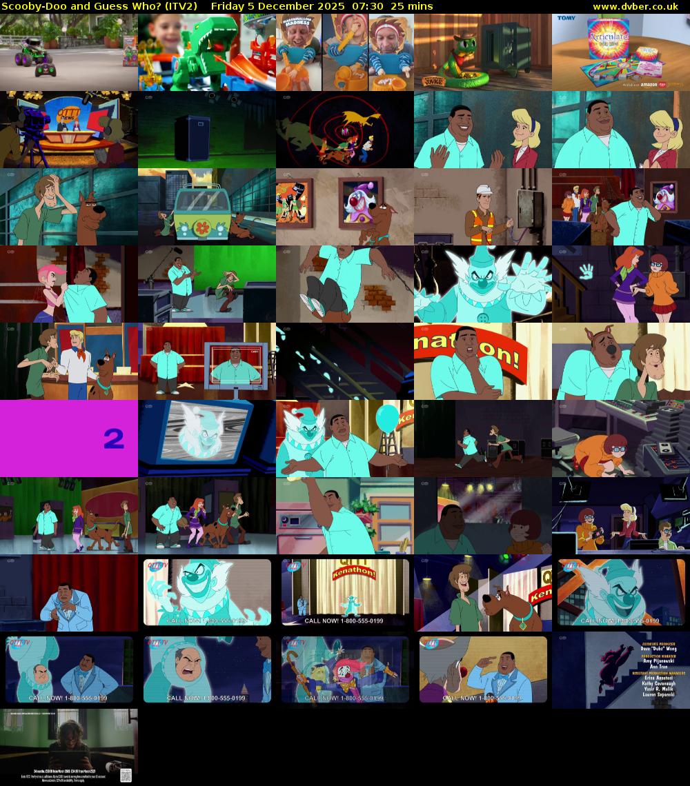 Scooby-Doo and Guess Who? (ITV2) Friday 5 December 2025 07:30 - 07:55