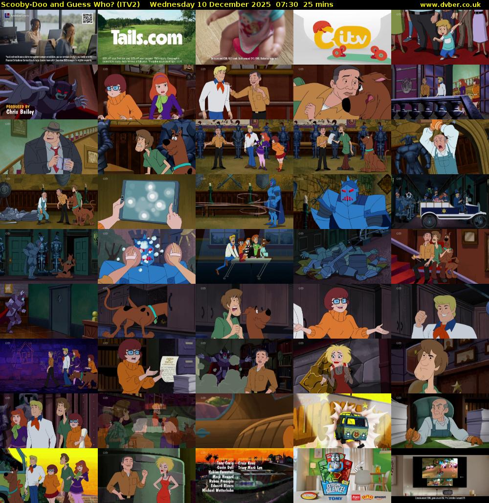 Scooby-Doo and Guess Who? (ITV2) Wednesday 10 December 2025 07:30 - 07:55