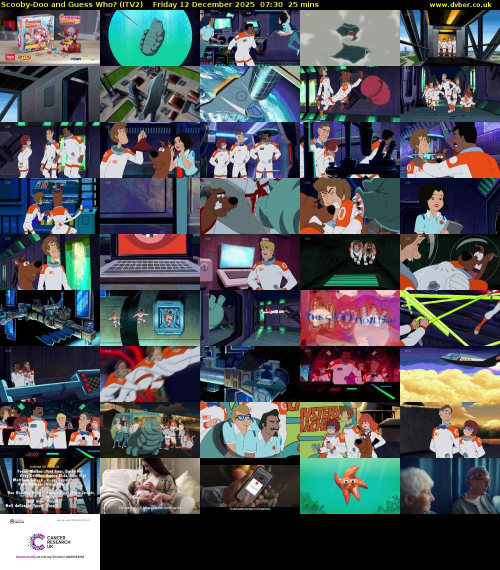 Scooby-Doo and Guess Who? (ITV2) Friday 12 December 2025 07:30 - 07:55