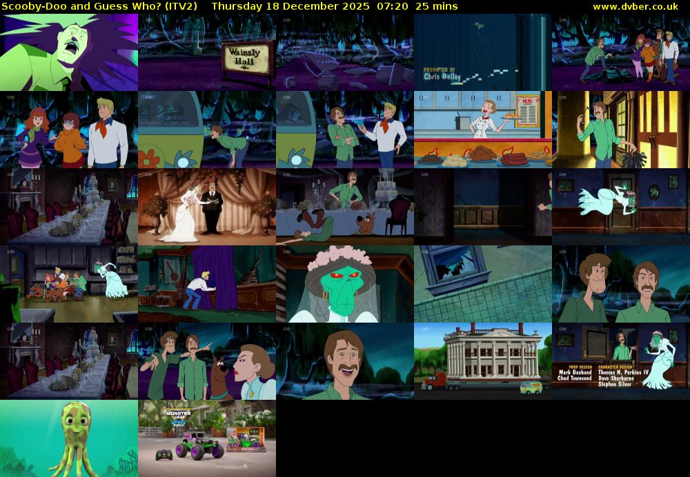 Scooby-Doo and Guess Who? (ITV2) Thursday 18 December 2025 07:20 - 07:45