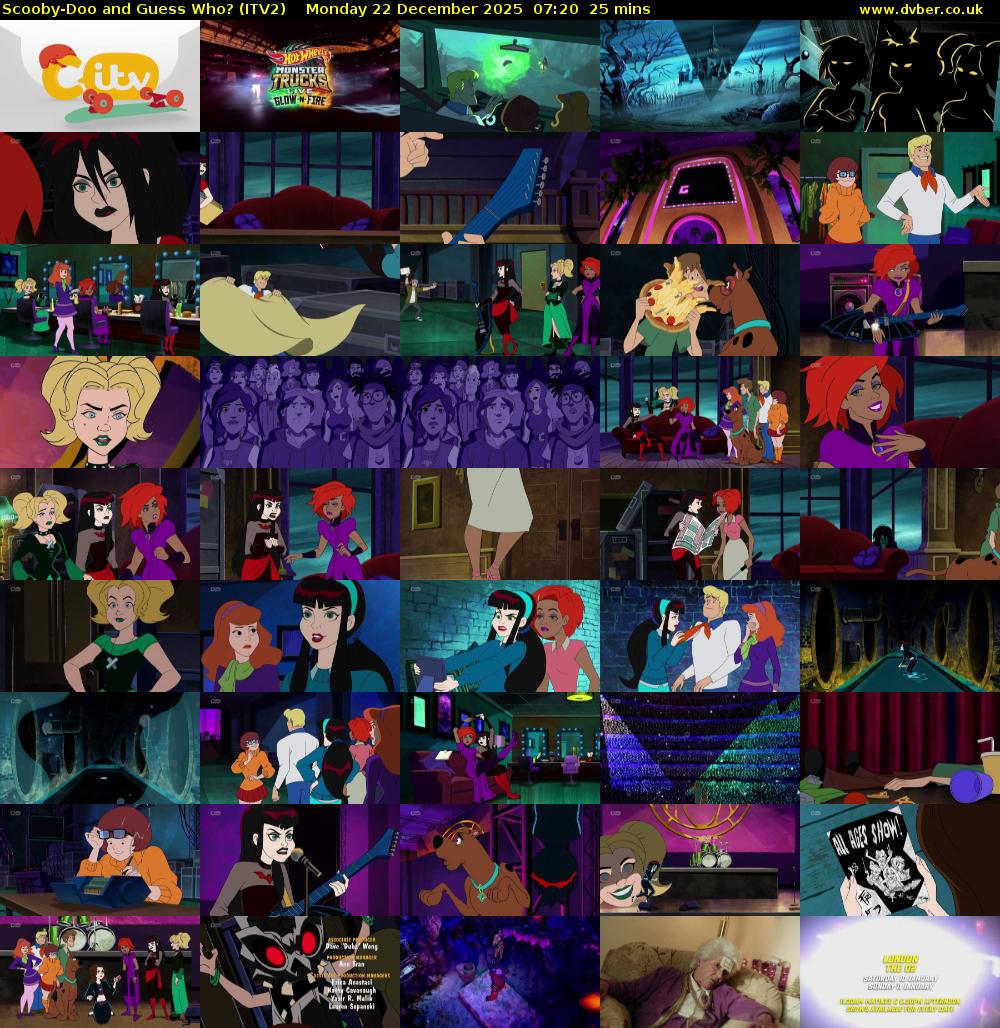 Scooby-Doo and Guess Who? (ITV2) Monday 22 December 2025 07:20 - 07:45