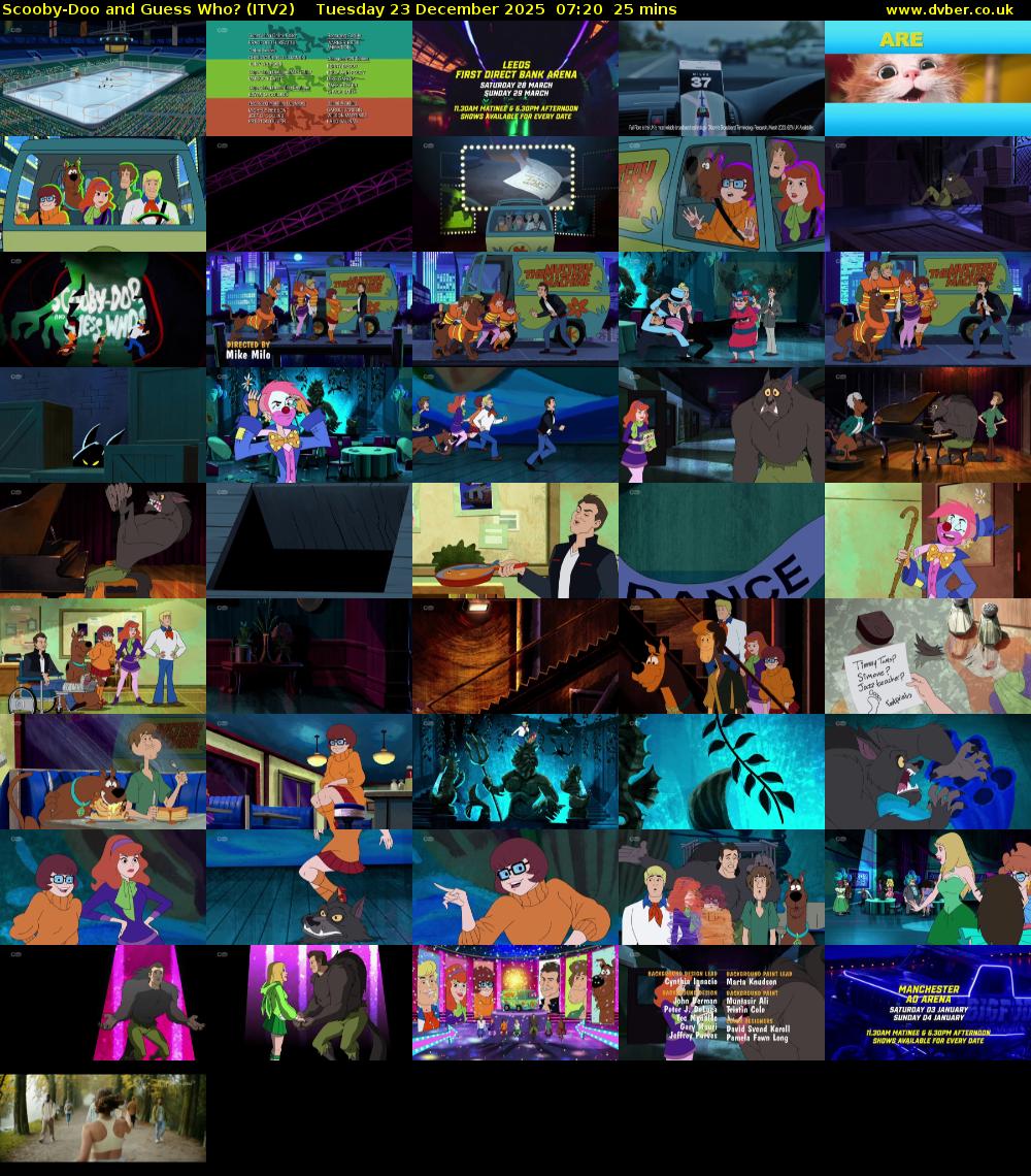 Scooby-Doo and Guess Who? (ITV2) Tuesday 23 December 2025 07:20 - 07:45