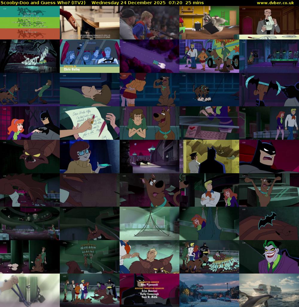 Scooby-Doo and Guess Who? (ITV2) Wednesday 24 December 2025 07:20 - 07:45