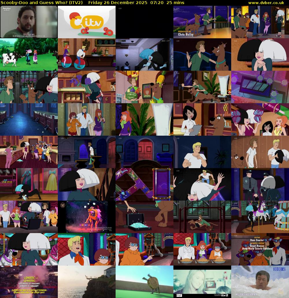 Scooby-Doo and Guess Who? (ITV2) Friday 26 December 2025 07:20 - 07:45