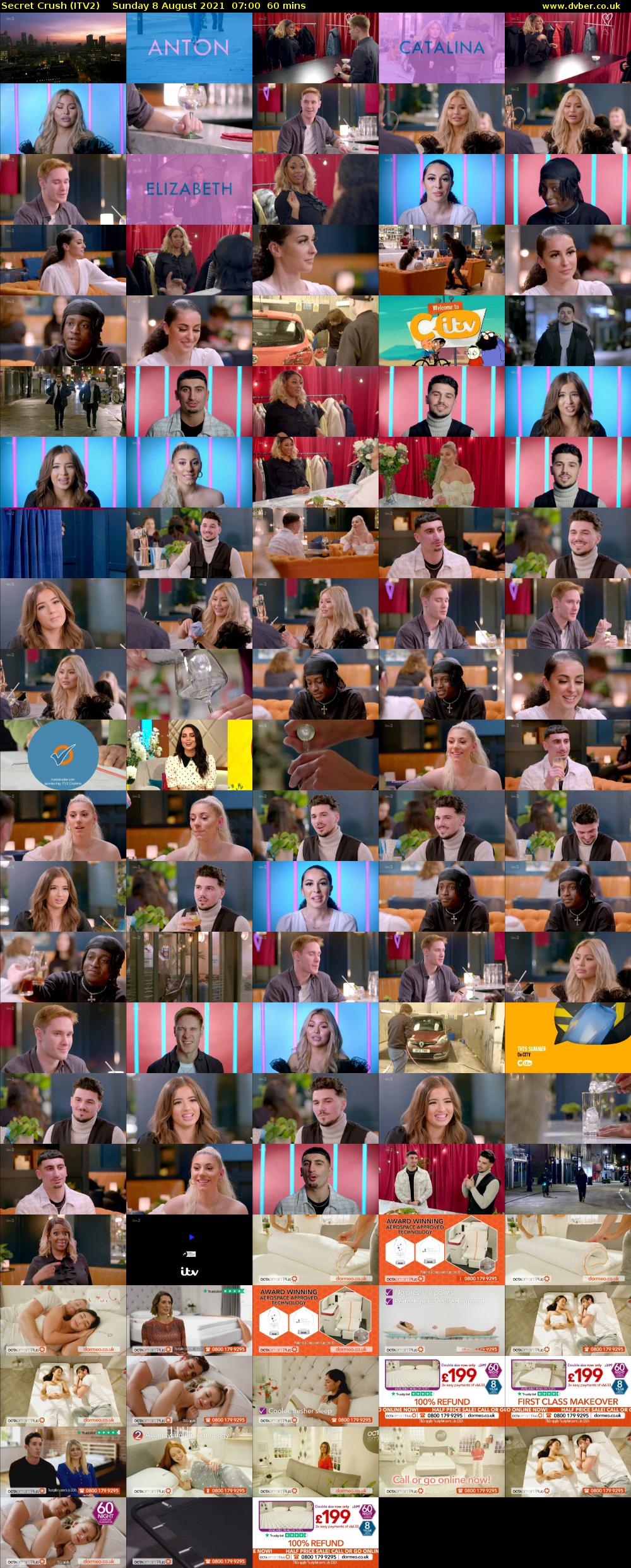 Secret Crush (ITV2) Sunday 8 August 2021 07:00 - 08:00