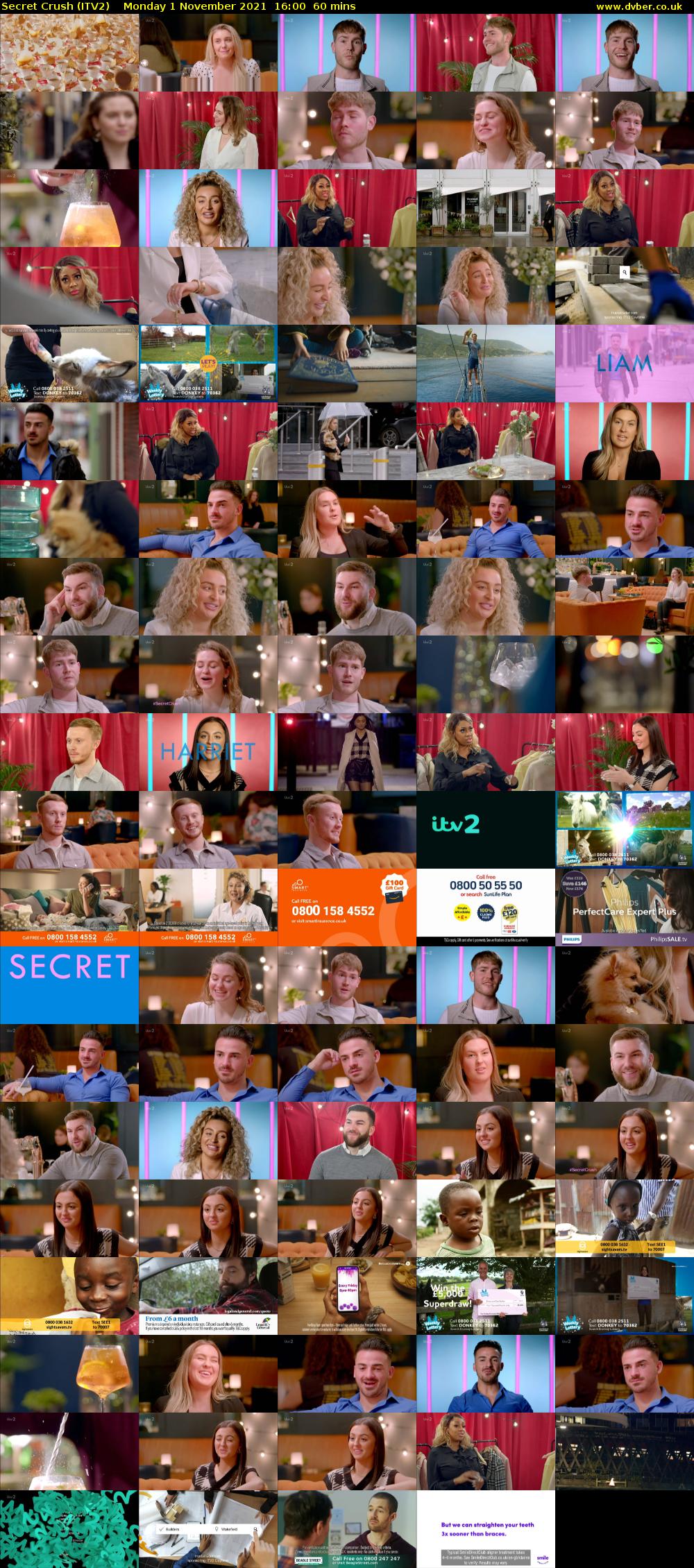 Secret Crush (ITV2) Monday 1 November 2021 16:00 - 17:00
