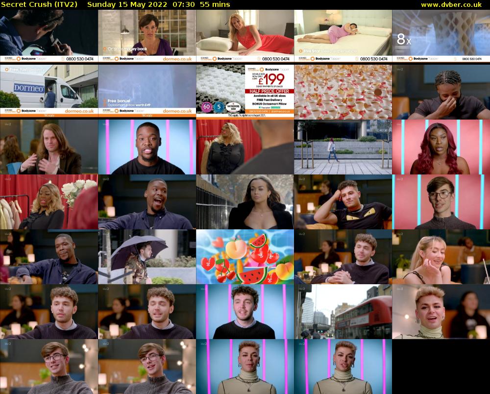 Secret Crush (ITV2) Sunday 15 May 2022 07:30 - 08:25