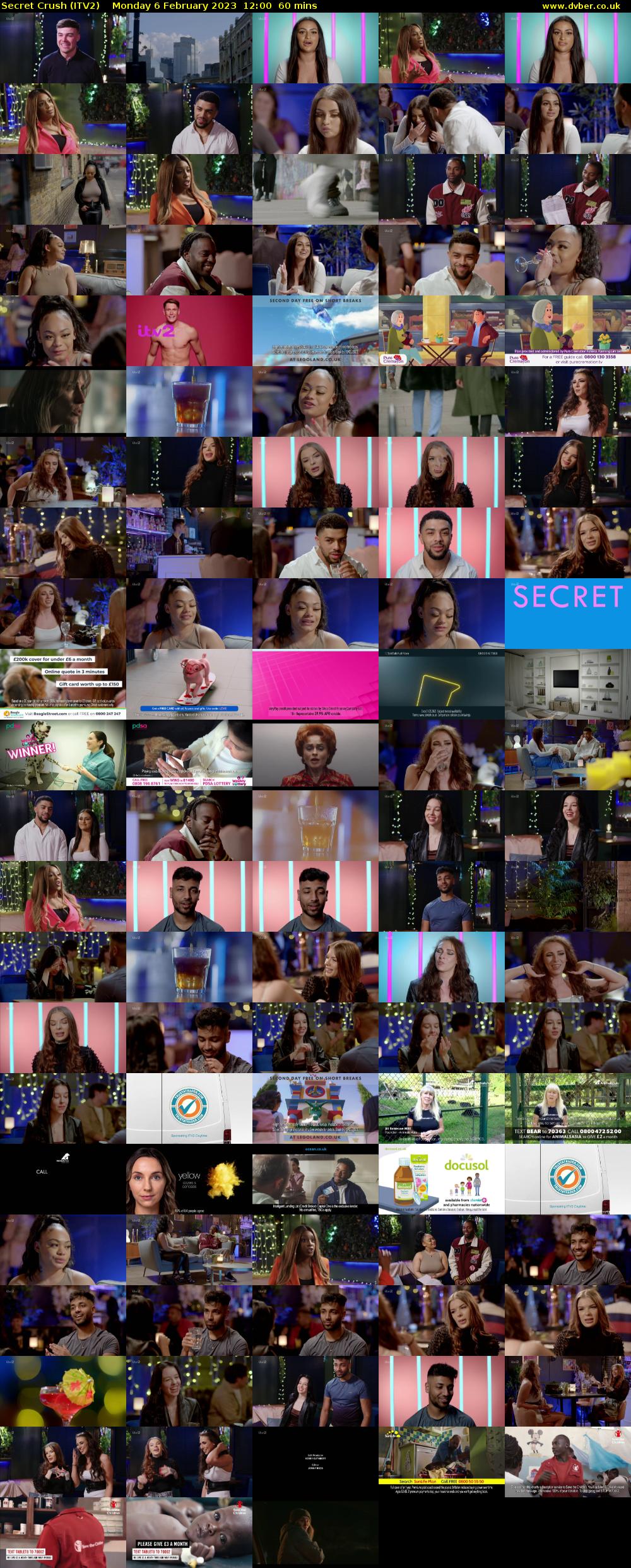 Secret Crush (ITV2) Monday 6 February 2023 12:00 - 13:00