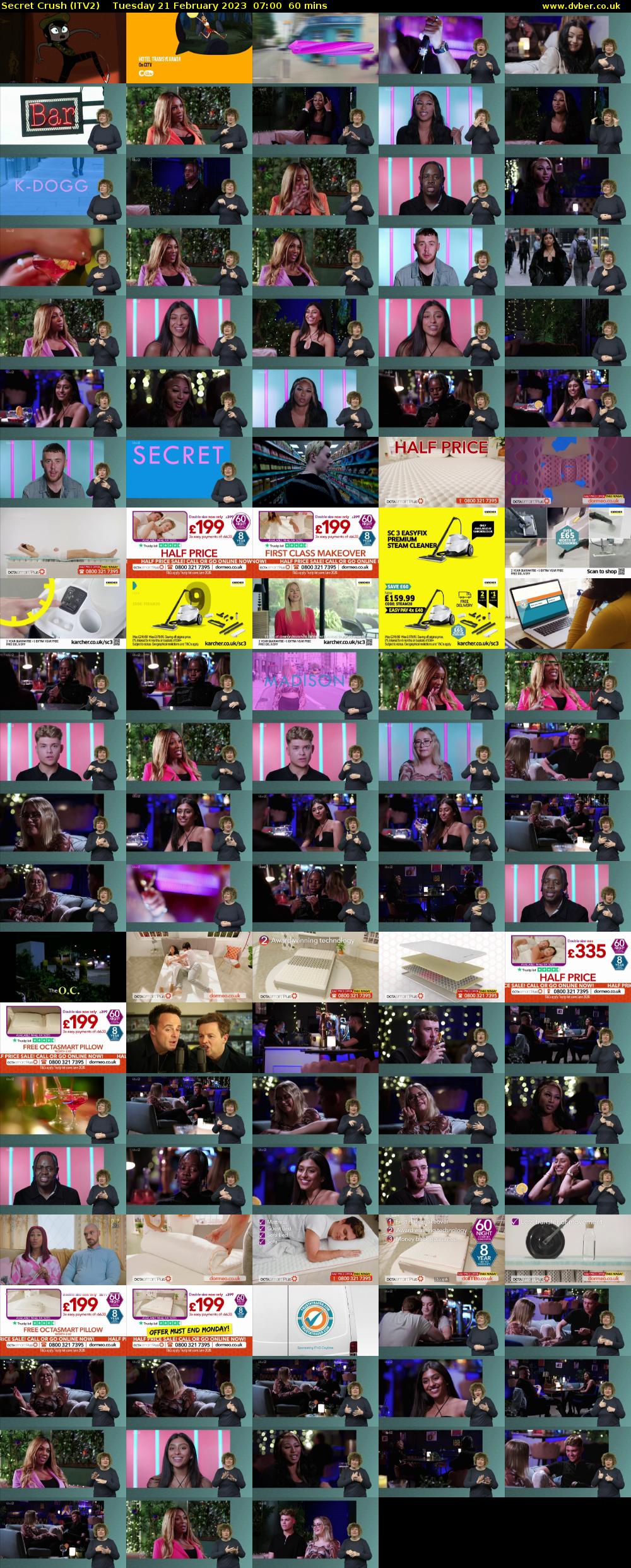 Secret Crush (ITV2) Tuesday 21 February 2023 07:00 - 08:00