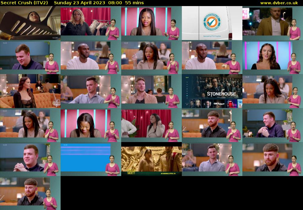Secret Crush (ITV2) Sunday 23 April 2023 08:00 - 08:55
