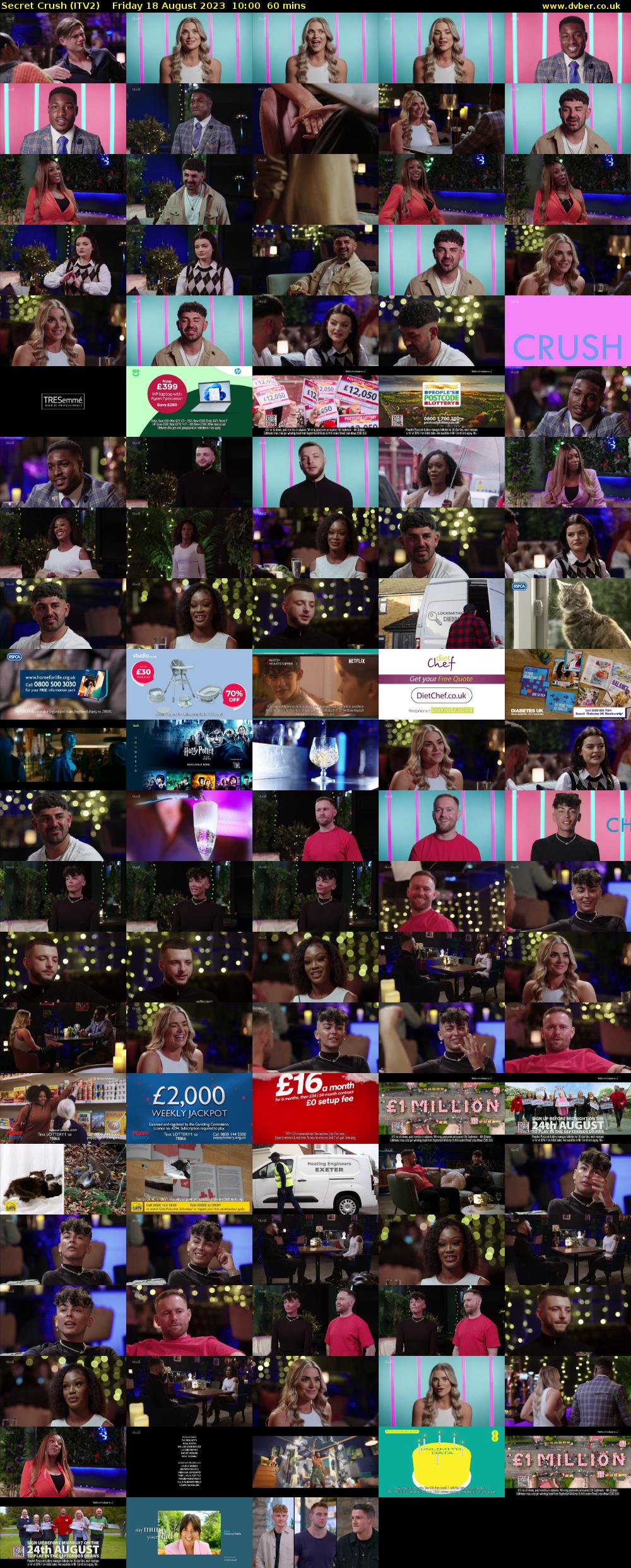 Secret Crush (ITV2) Friday 18 August 2023 10:00 - 11:00