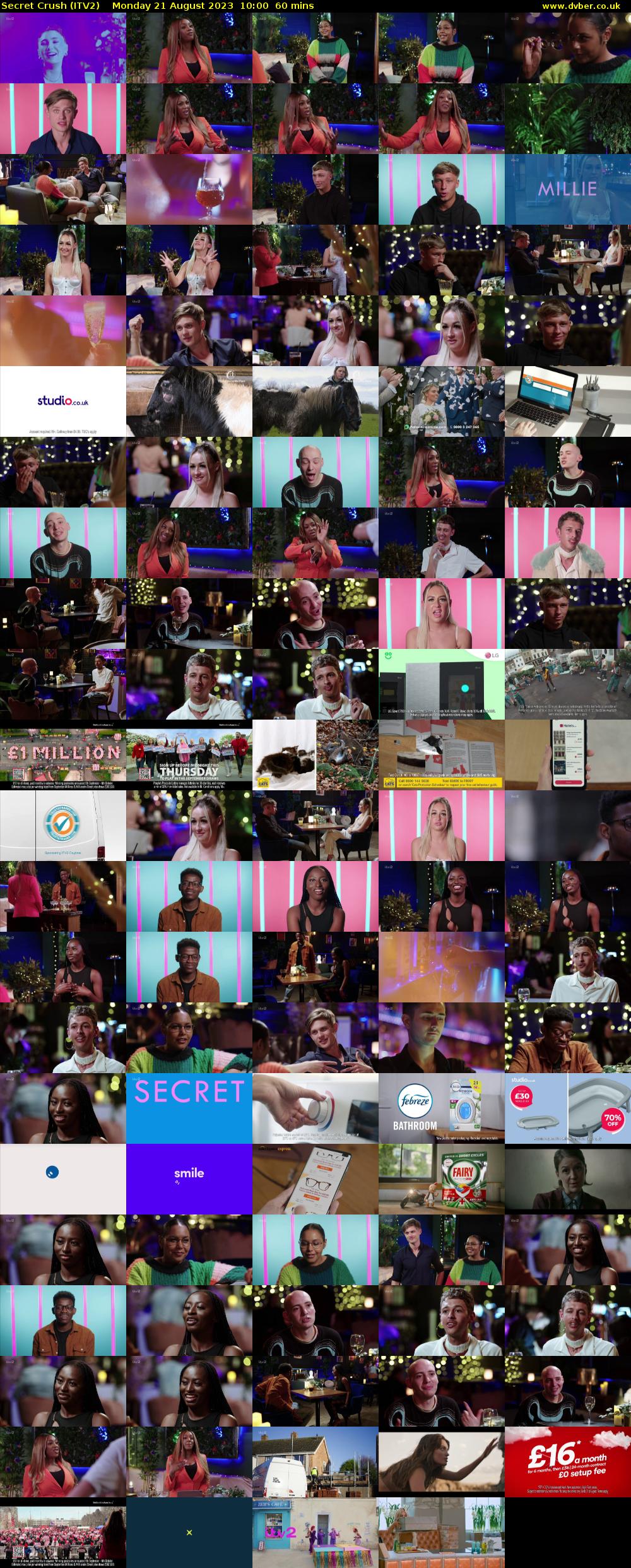 Secret Crush (ITV2) Monday 21 August 2023 10:00 - 11:00