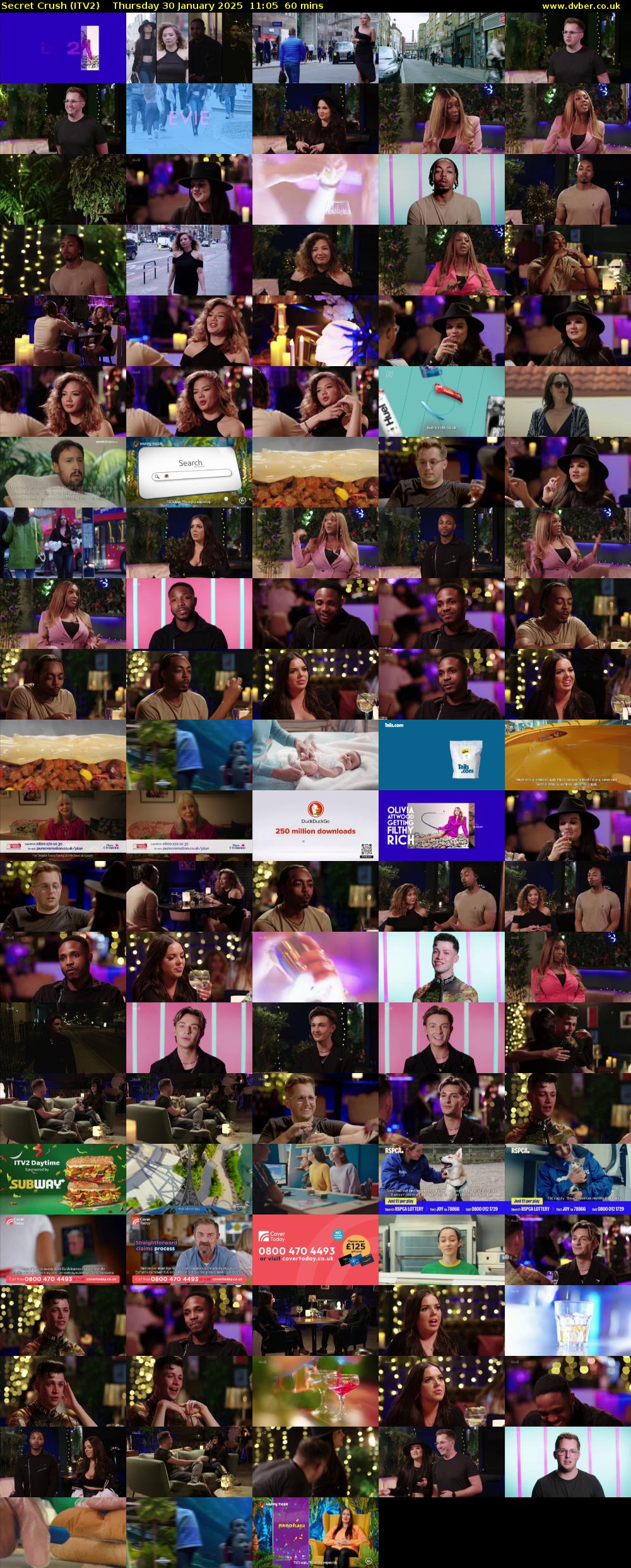 Secret Crush (ITV2) Thursday 30 January 2025 11:05 - 12:05