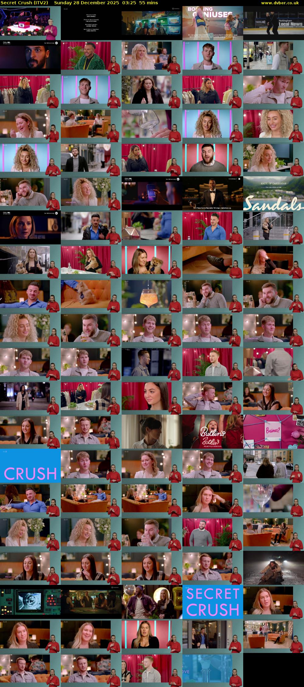 Secret Crush (ITV2) Sunday 28 December 2025 03:25 - 04:20
