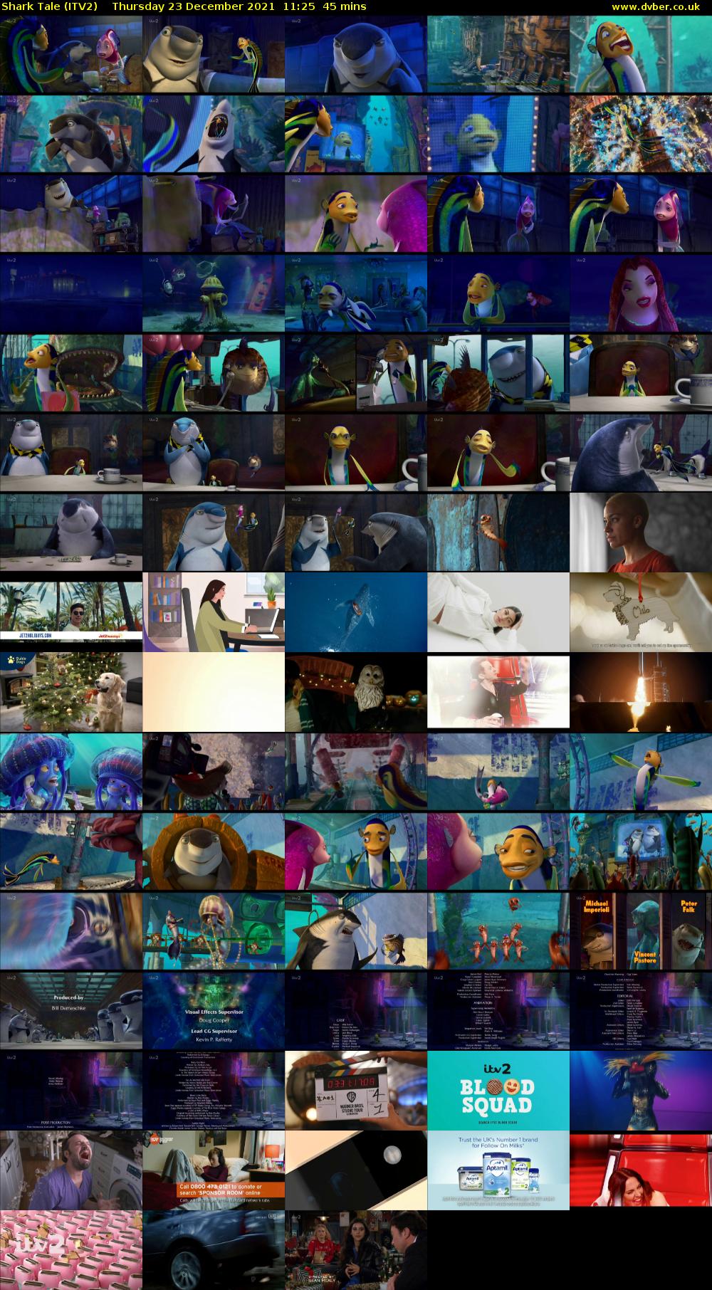 Shark Tale (ITV2) Thursday 23 December 2021 11:25 - 12:10