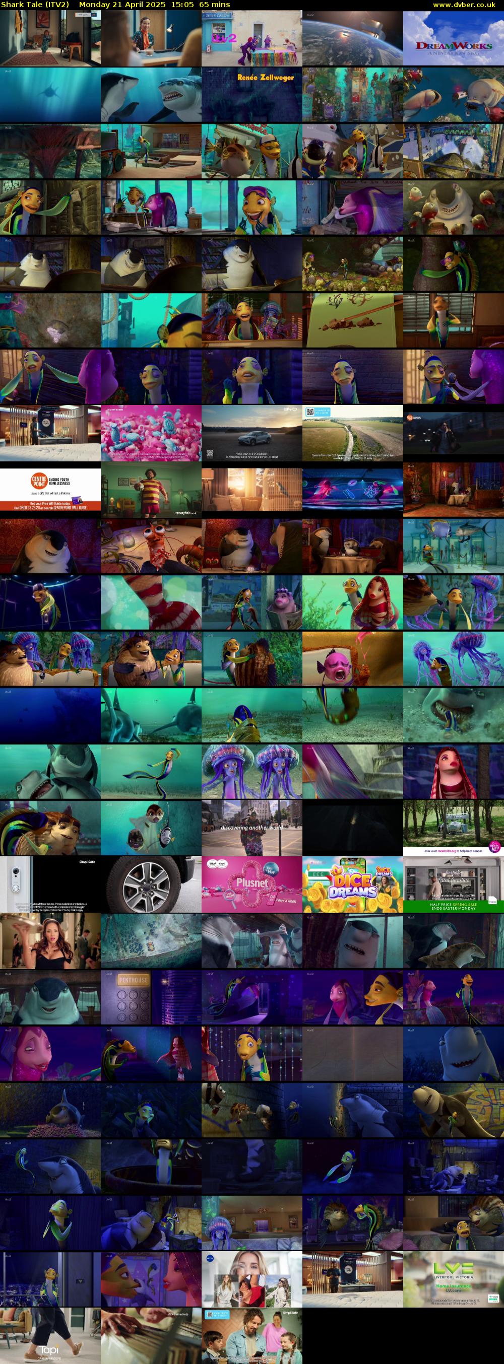 Shark Tale (ITV2) Monday 21 April 2025 15:05 - 16:10