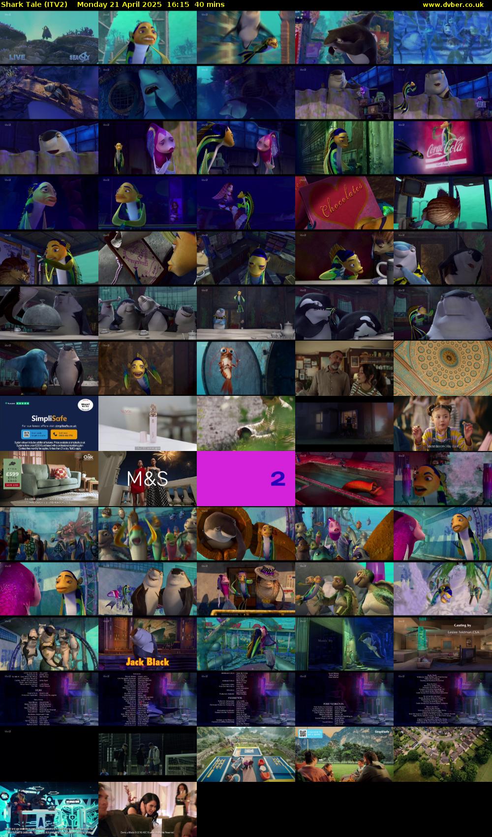 Shark Tale (ITV2) Monday 21 April 2025 16:15 - 16:55