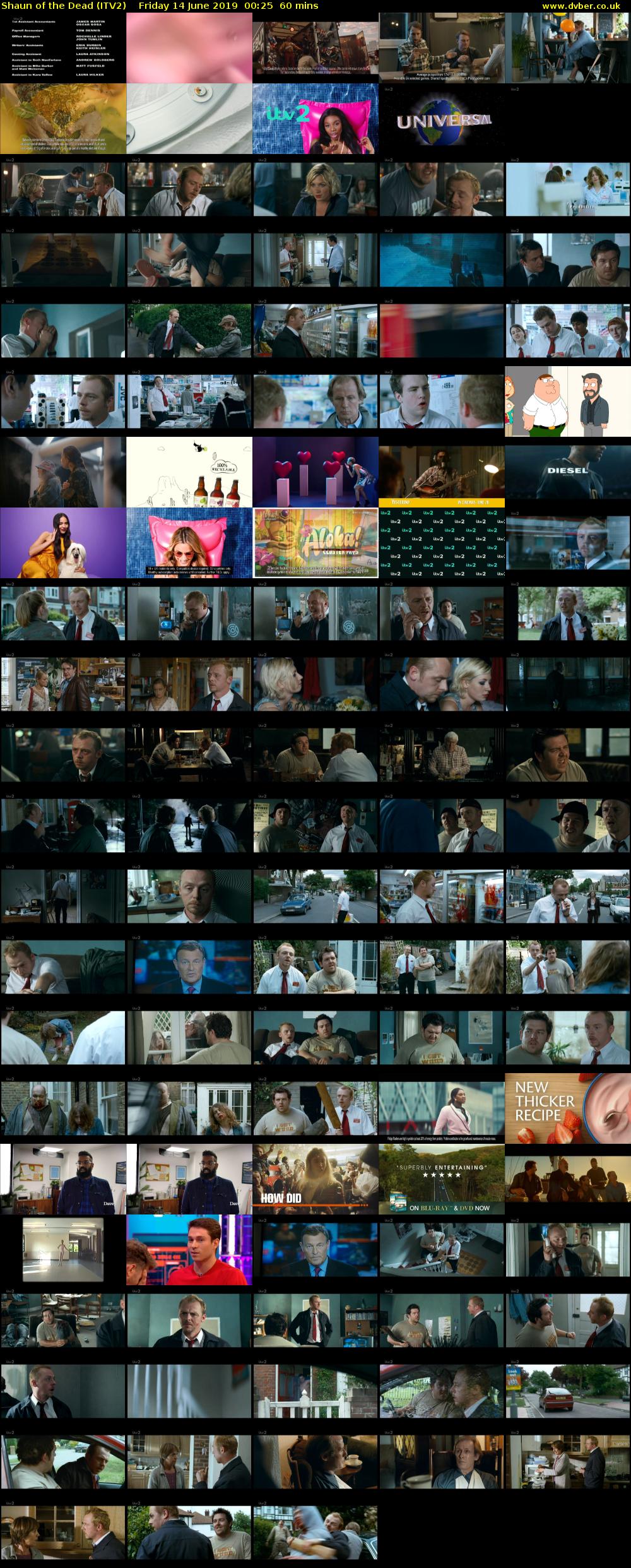 Shaun of the Dead (ITV2) Friday 14 June 2019 00:25 - 01:25