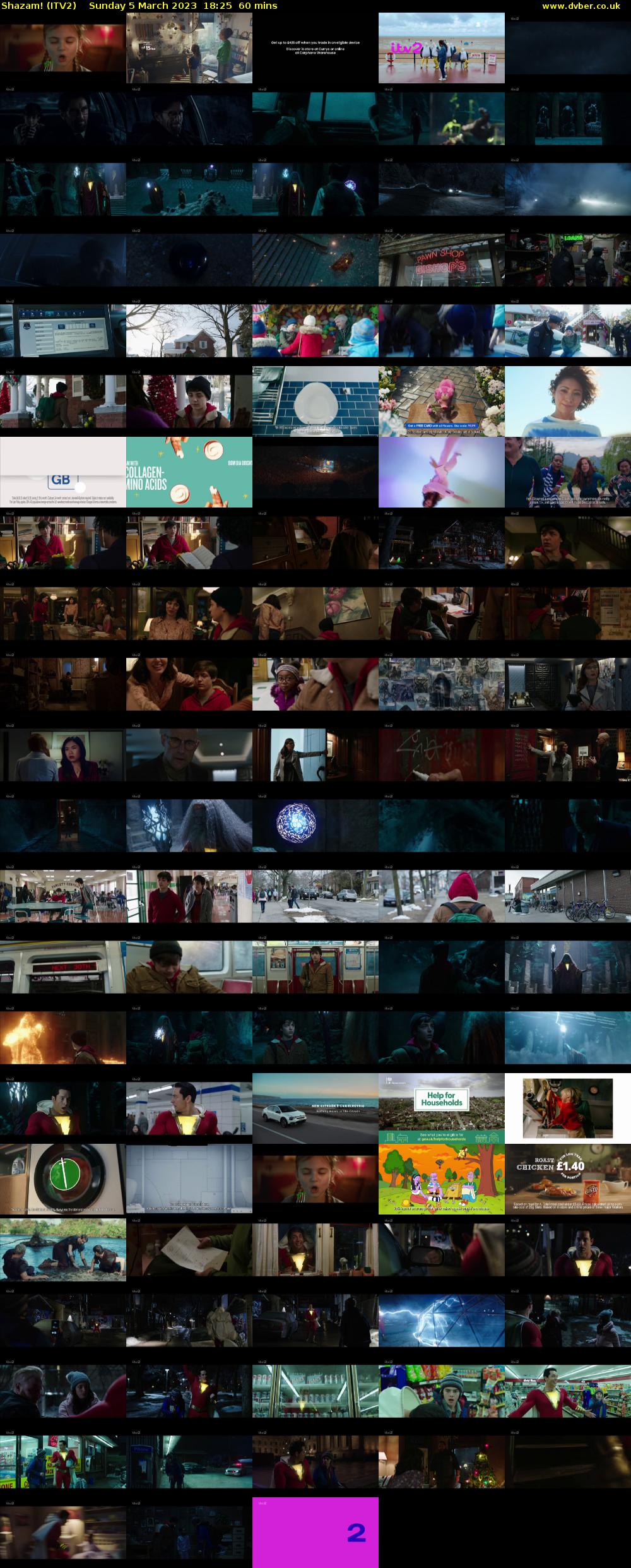 Shazam! (ITV2) Sunday 5 March 2023 18:25 - 19:25