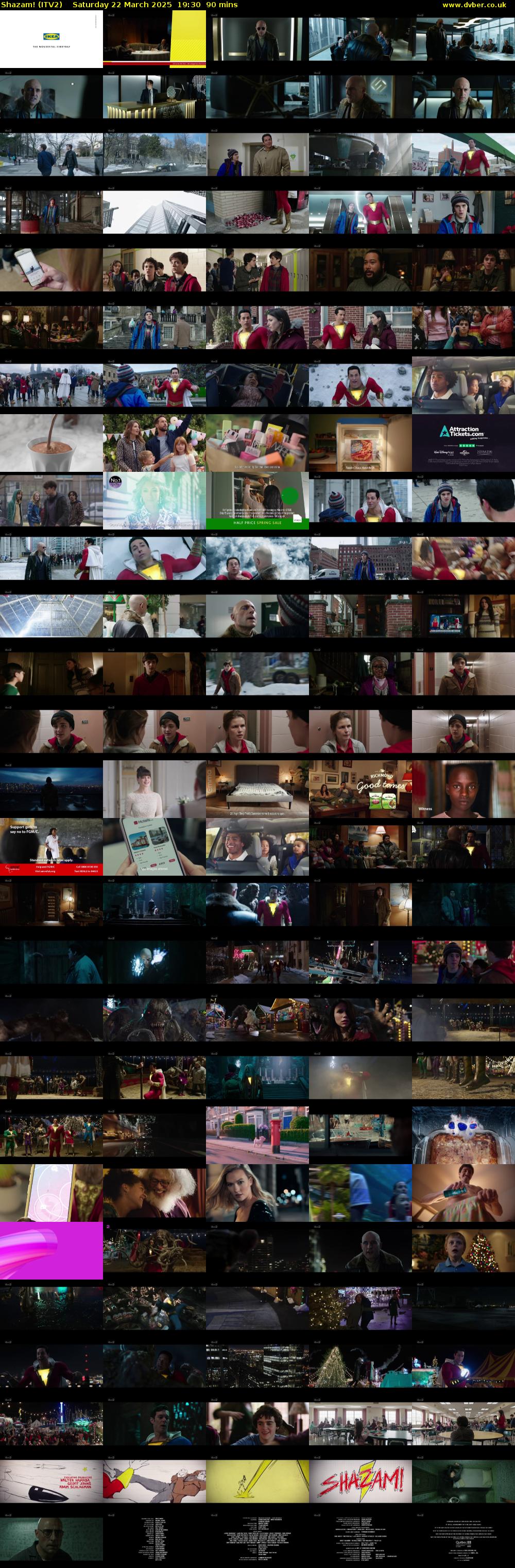 Shazam! (ITV2) Saturday 22 March 2025 19:30 - 21:00