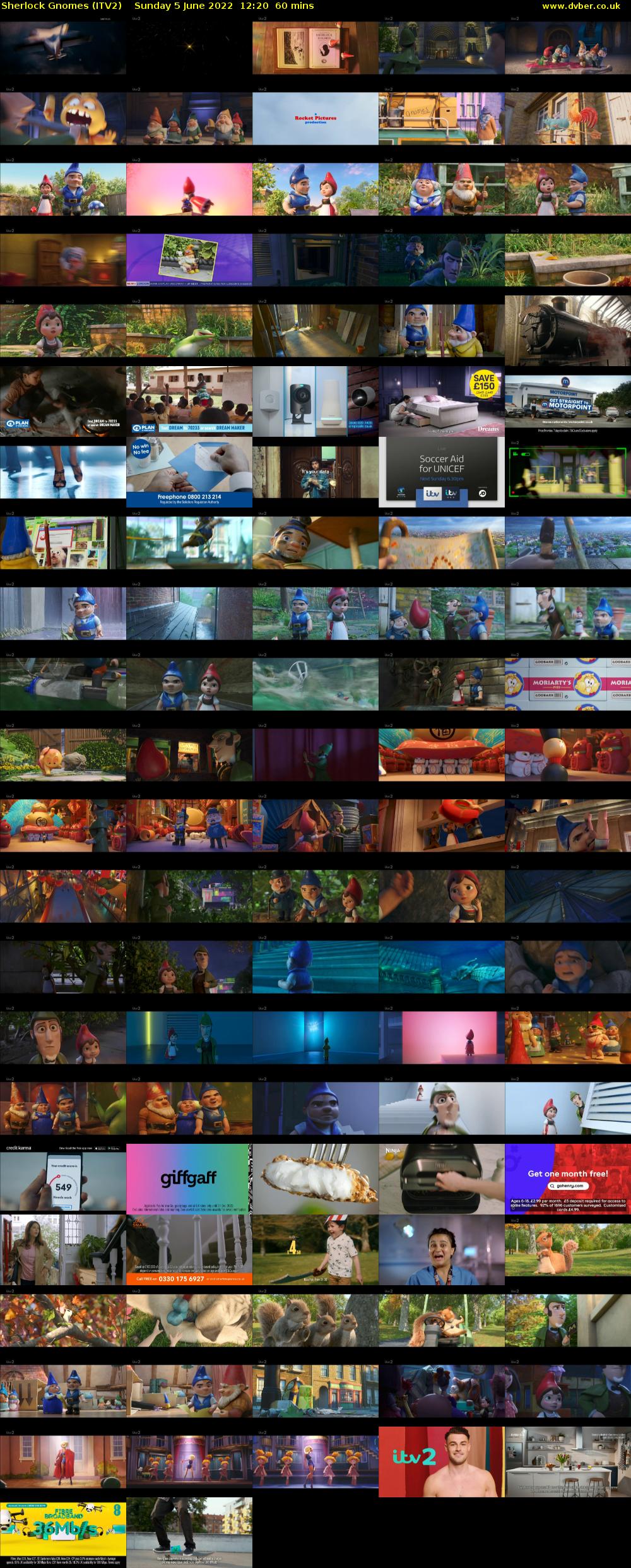 Sherlock Gnomes (ITV2) Sunday 5 June 2022 12:20 - 13:20