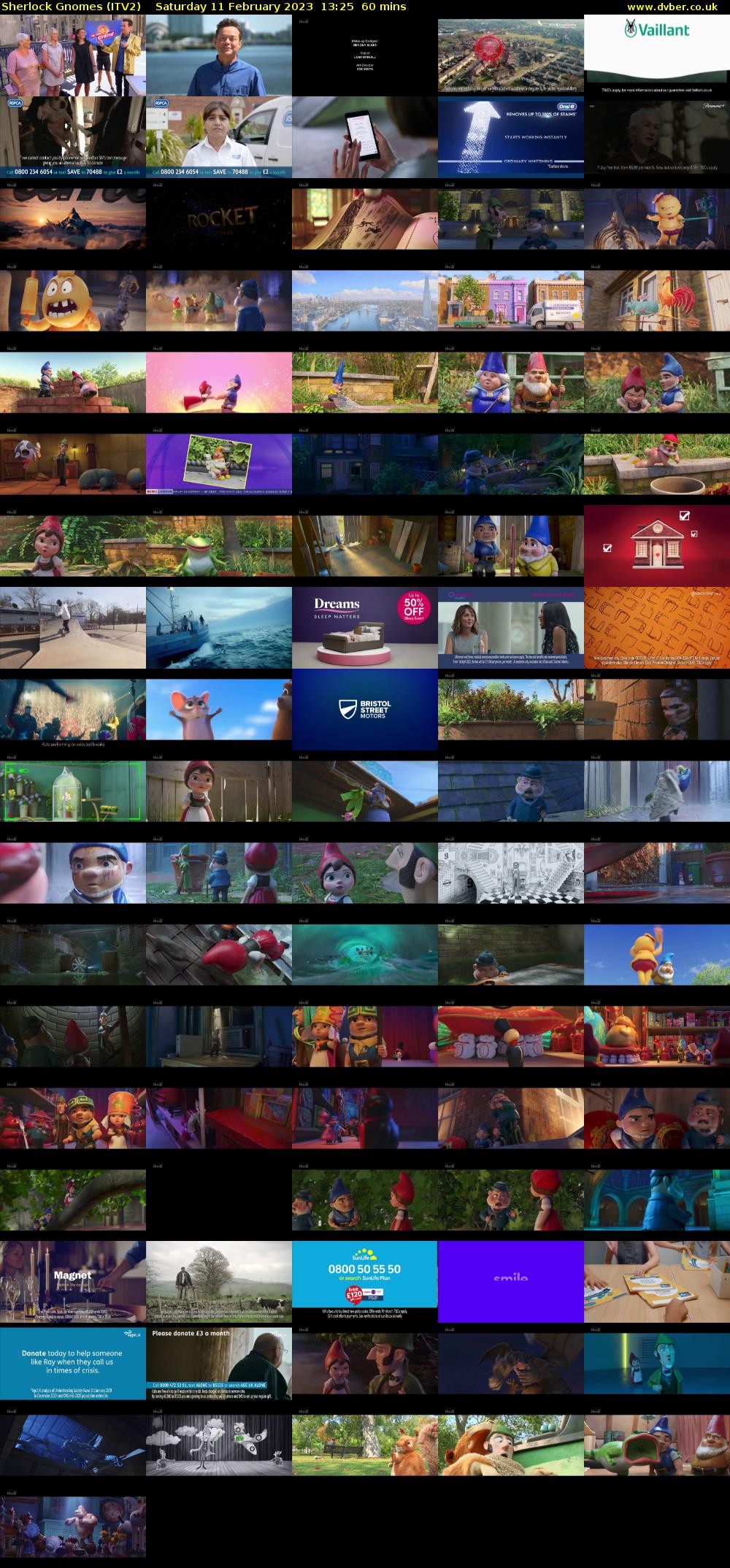 Sherlock Gnomes (ITV2) Saturday 11 February 2023 13:25 - 14:25