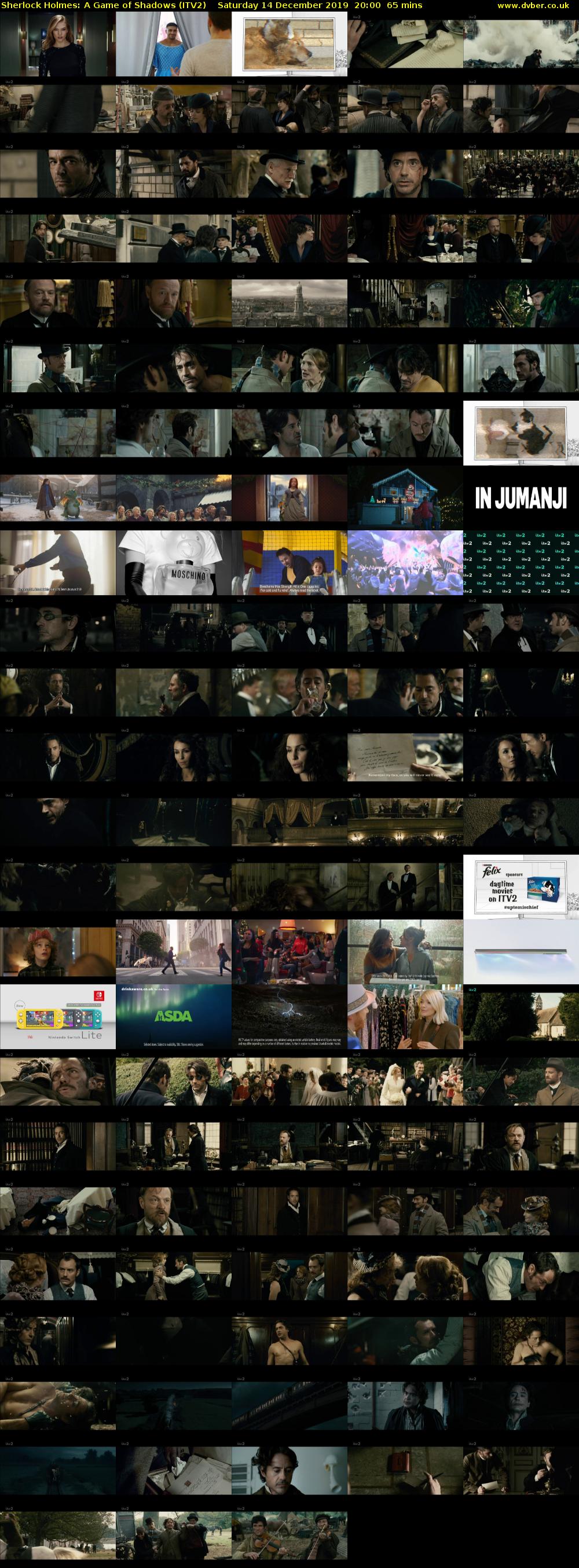Sherlock Holmes: A Game of Shadows (ITV2) Saturday 14 December 2019 20:00 - 21:05