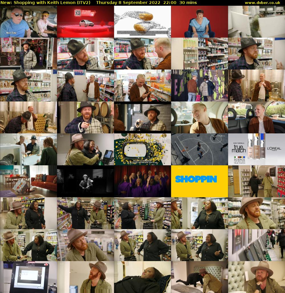 Shopping with Keith Lemon (ITV2) Thursday 8 September 2022 22:00 - 22:30