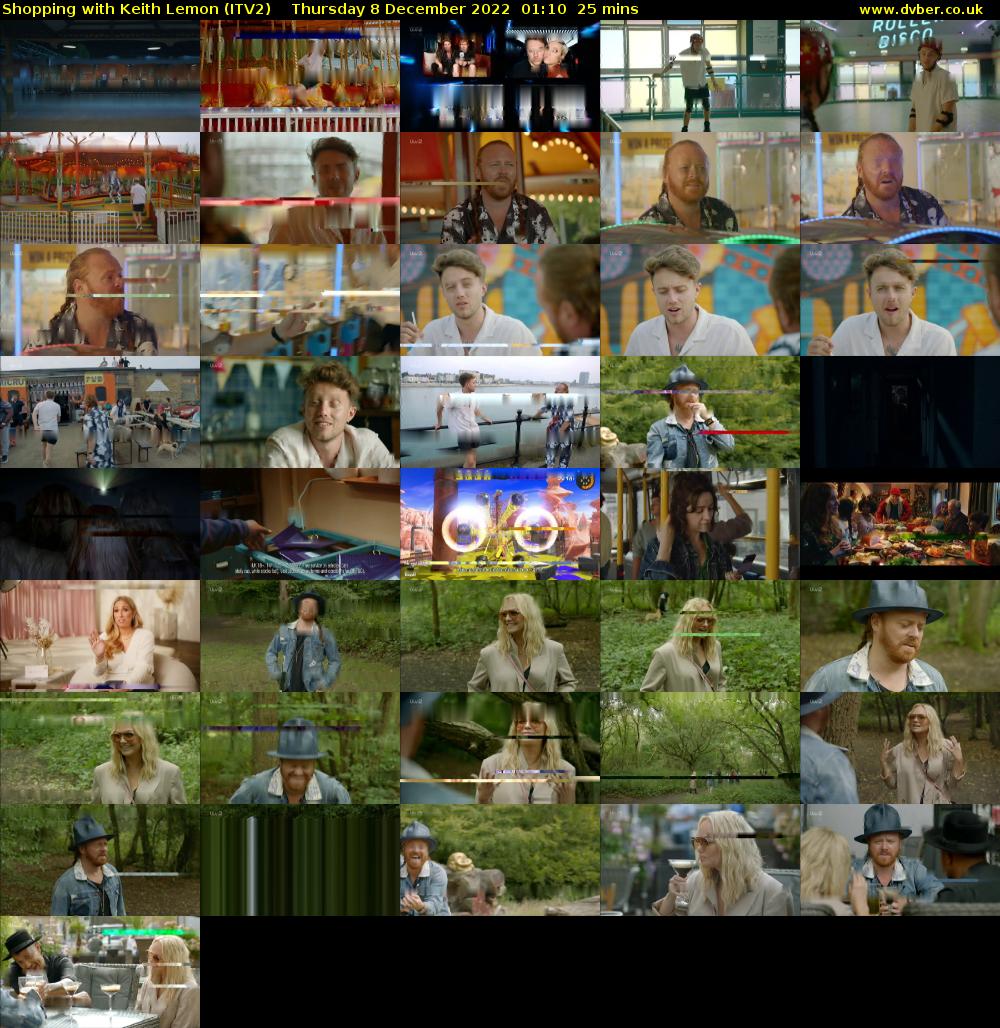 Shopping with Keith Lemon (ITV2) Thursday 8 December 2022 01:10 - 01:35
