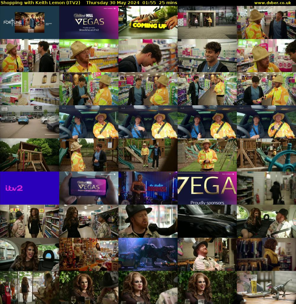 Shopping with Keith Lemon (ITV2) Thursday 30 May 2024 01:55 - 02:20