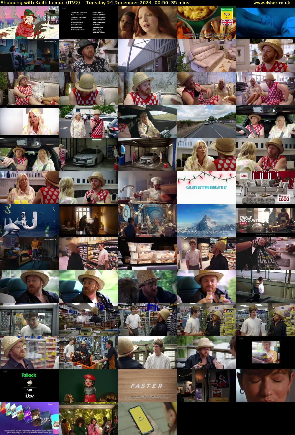 Shopping with Keith Lemon (ITV2) Tuesday 24 December 2024 00:50 - 01:25