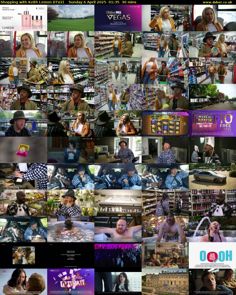 Shopping with Keith Lemon (ITV2) Sunday 6 April 2025 01:35 - 02:05