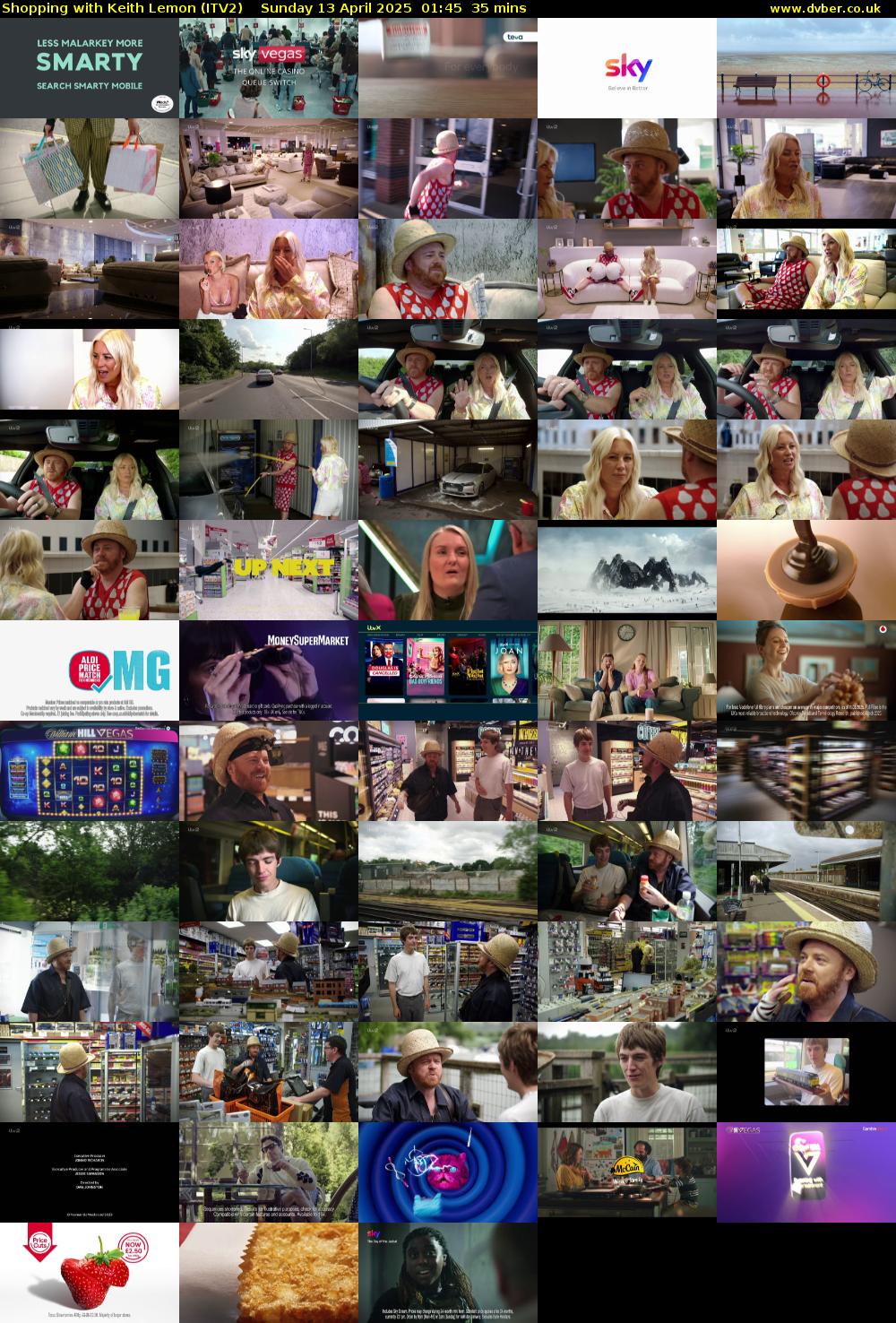Shopping with Keith Lemon (ITV2) Sunday 13 April 2025 01:45 - 02:20