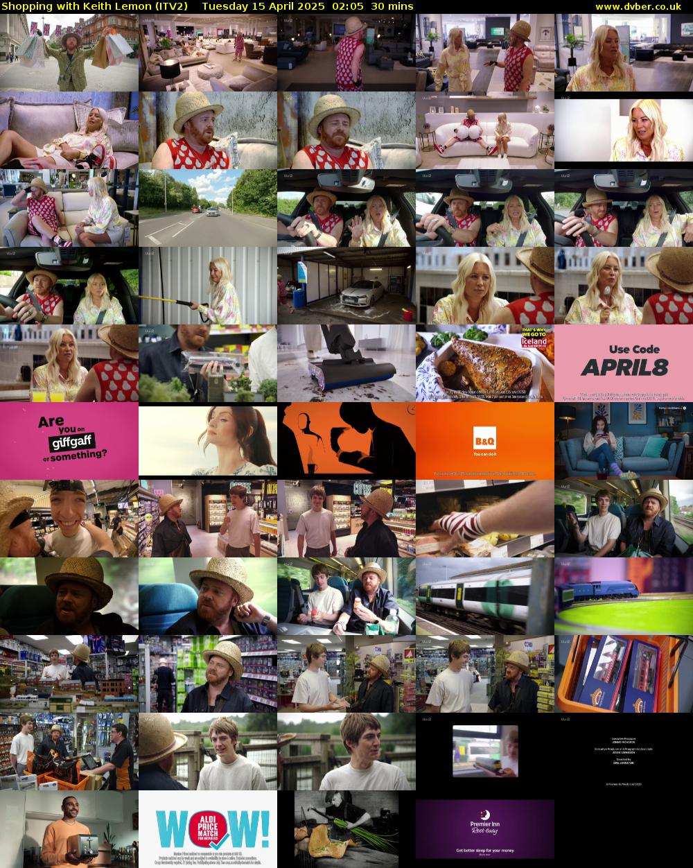 Shopping with Keith Lemon (ITV2) Tuesday 15 April 2025 02:05 - 02:35