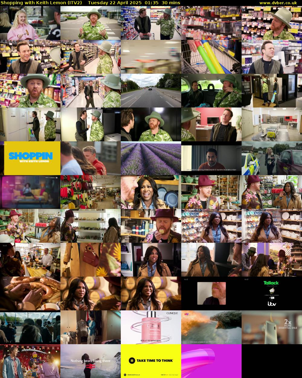 Shopping with Keith Lemon (ITV2) Tuesday 22 April 2025 01:35 - 02:05
