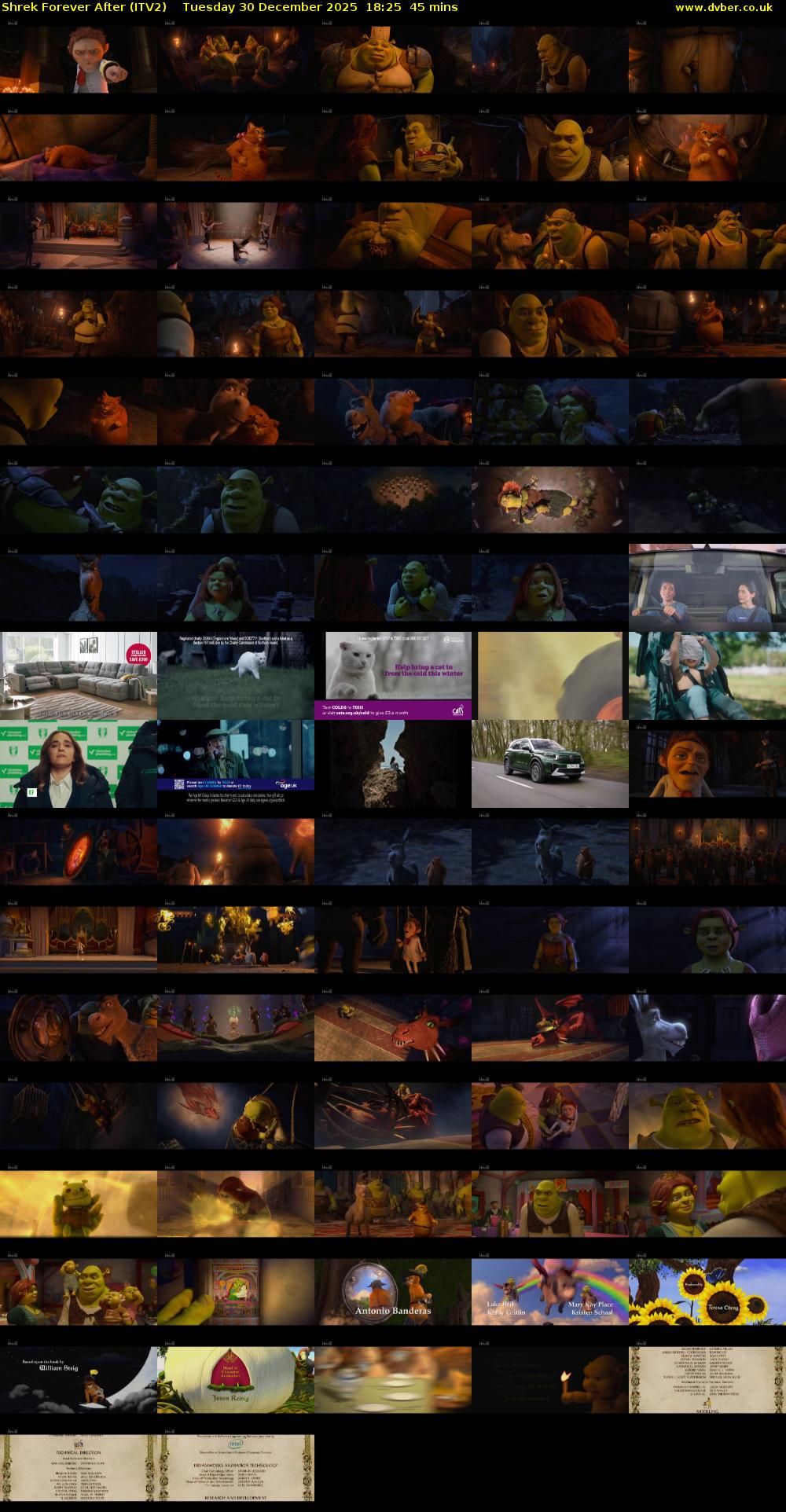 Shrek Forever After (ITV2) Tuesday 30 December 2025 18:25 - 19:10