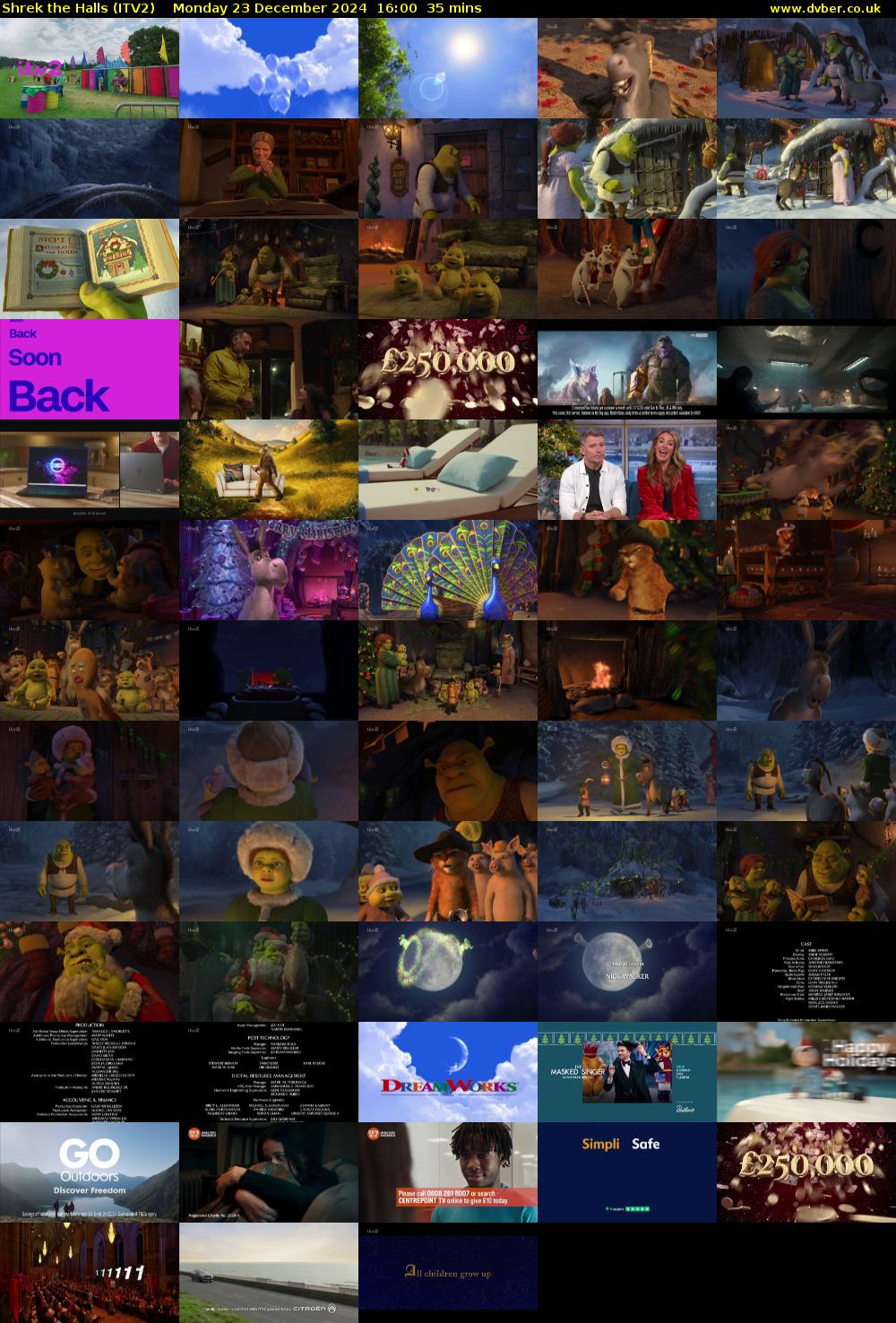 Shrek the Halls (ITV2) Monday 23 December 2024 16:00 - 16:35