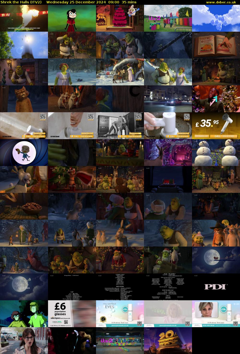 Shrek the Halls (ITV2) Wednesday 25 December 2024 09:00 - 09:35