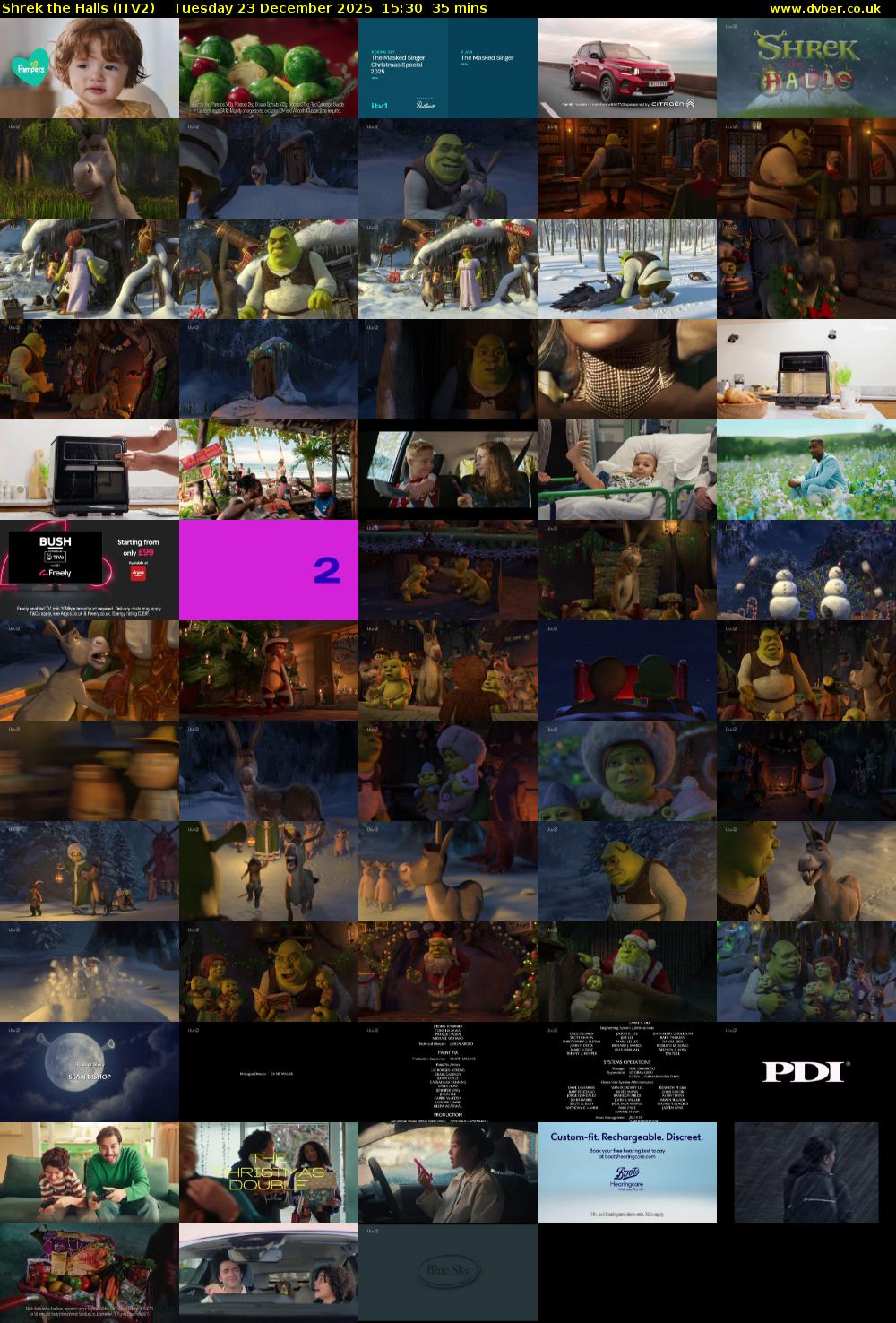 Shrek the Halls (ITV2) Tuesday 23 December 2025 15:30 - 16:05