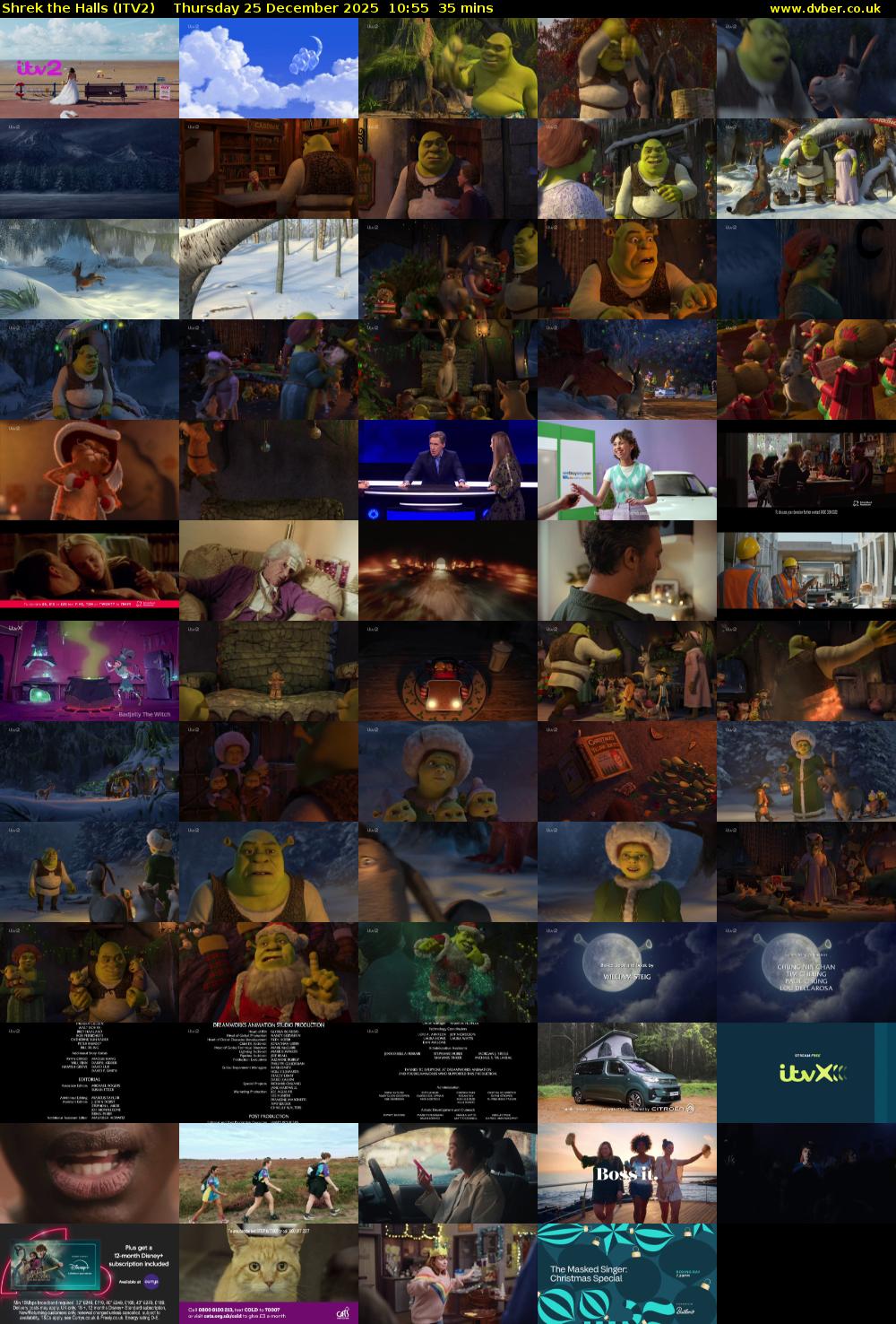 Shrek the Halls (ITV2) Thursday 25 December 2025 10:55 - 11:30