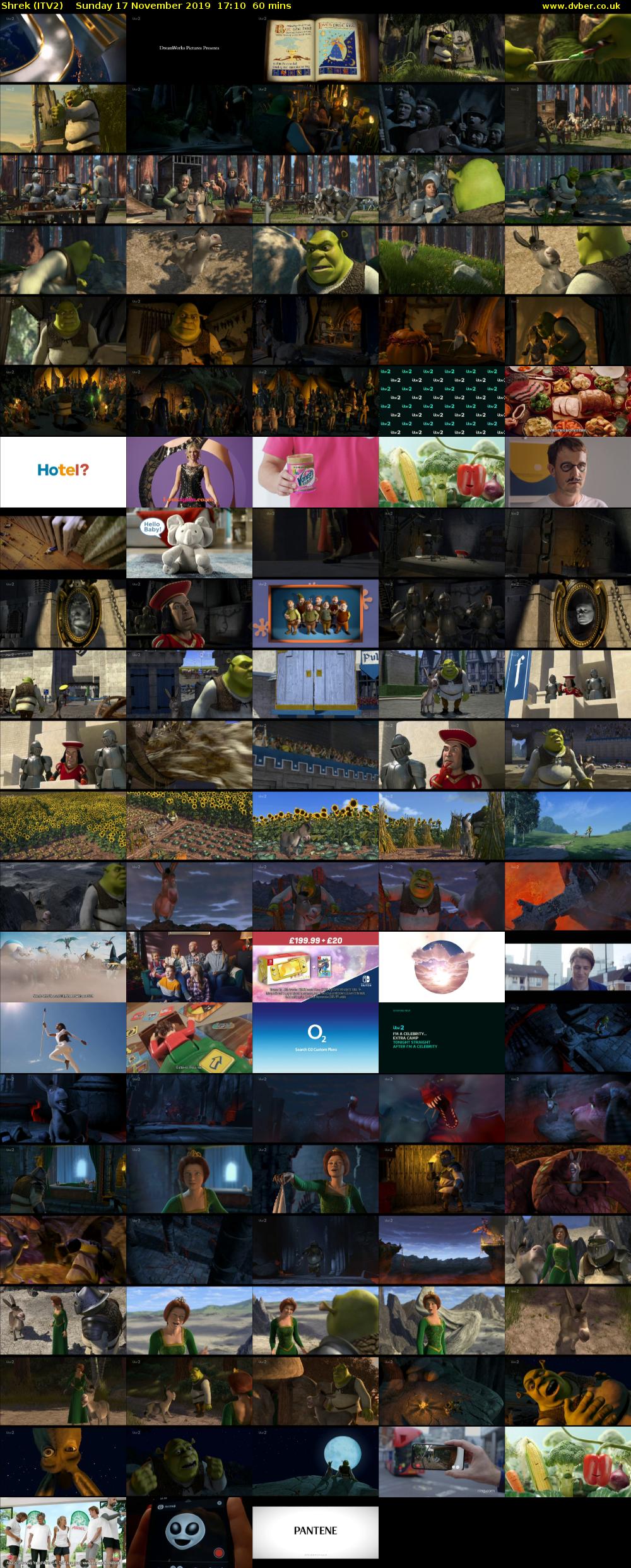 Shrek (ITV2) Sunday 17 November 2019 17:10 - 18:10