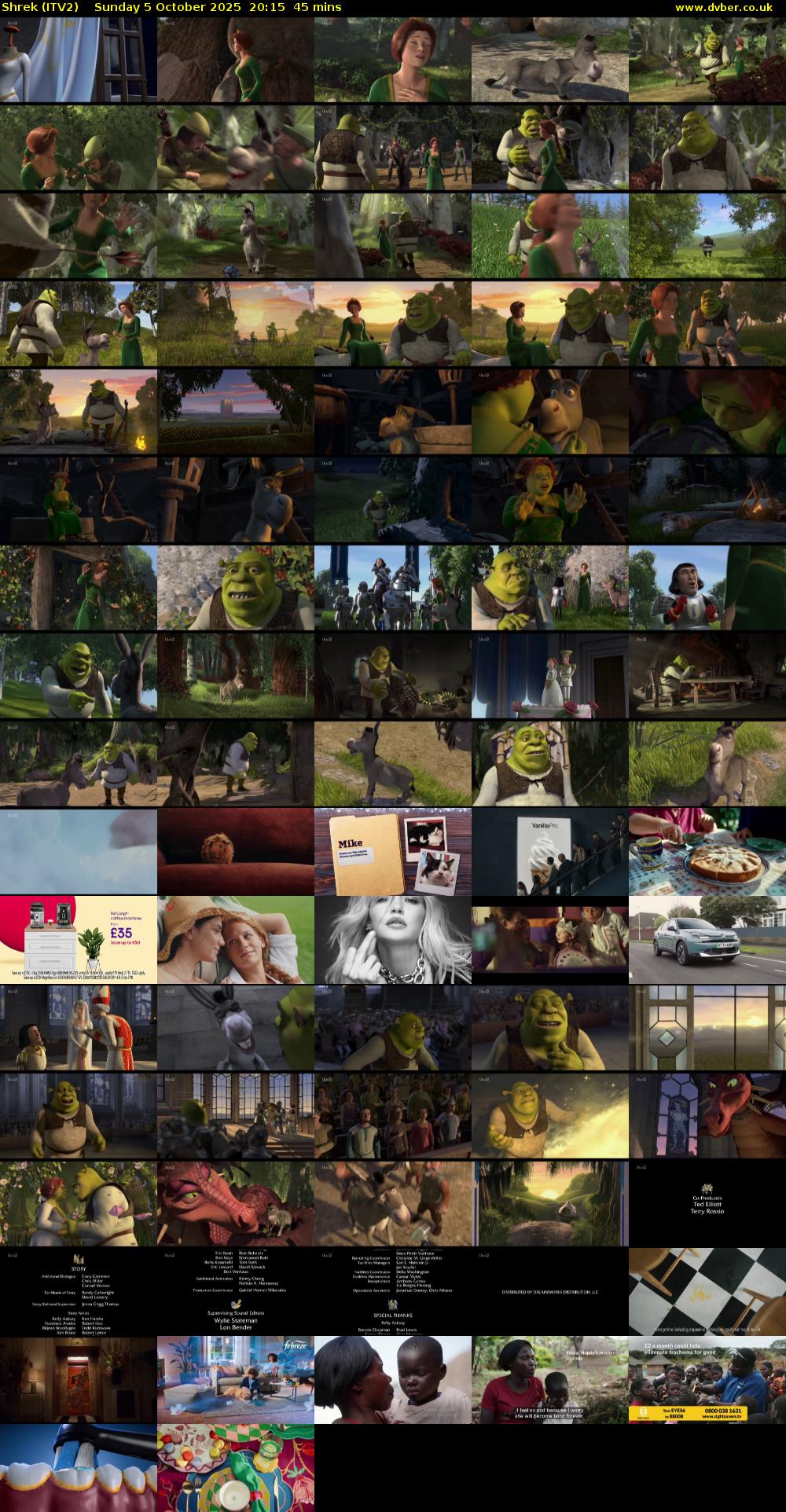 Shrek (ITV2) Sunday 5 October 2025 20:15 - 21:00