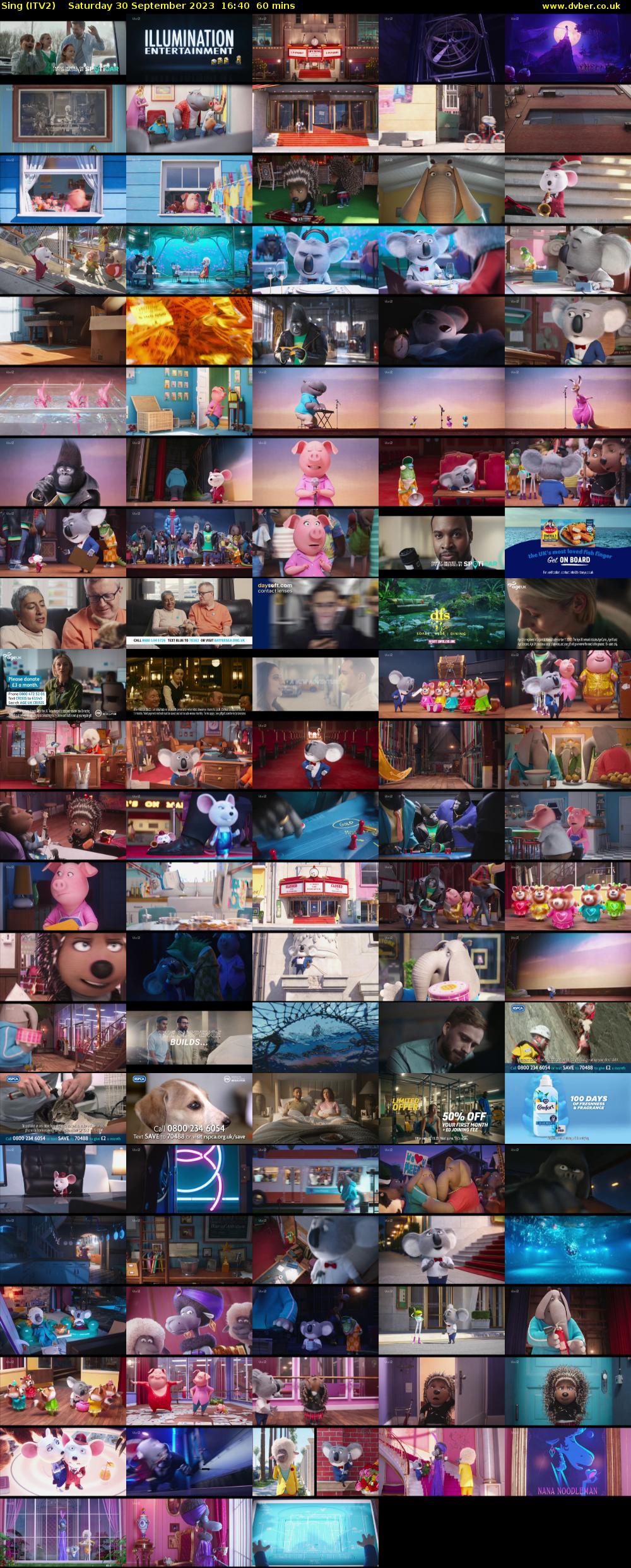 Sing (ITV2) Saturday 30 September 2023 16:40 - 17:40