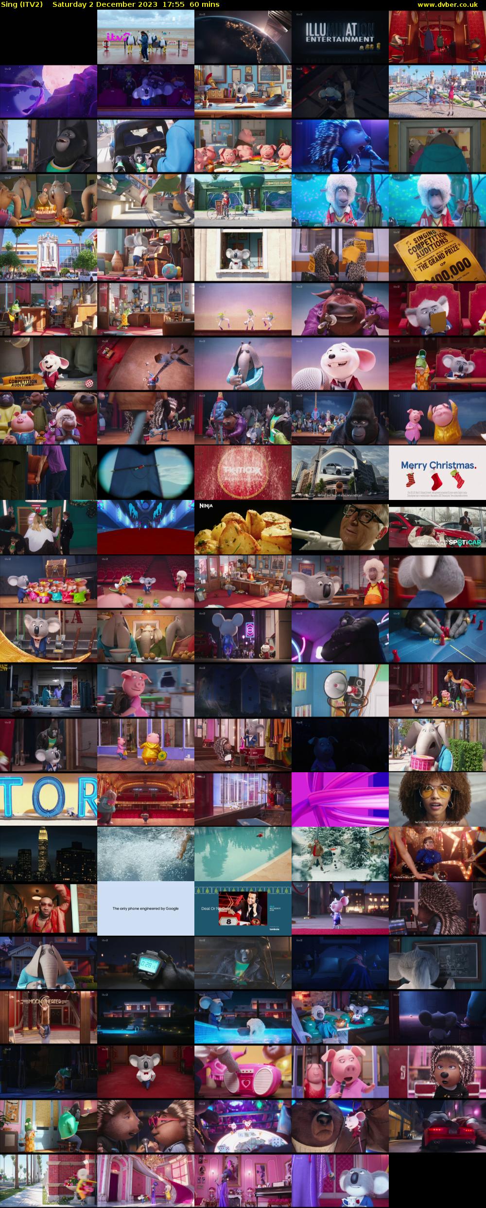 Sing (ITV2) Saturday 2 December 2023 17:55 - 18:55