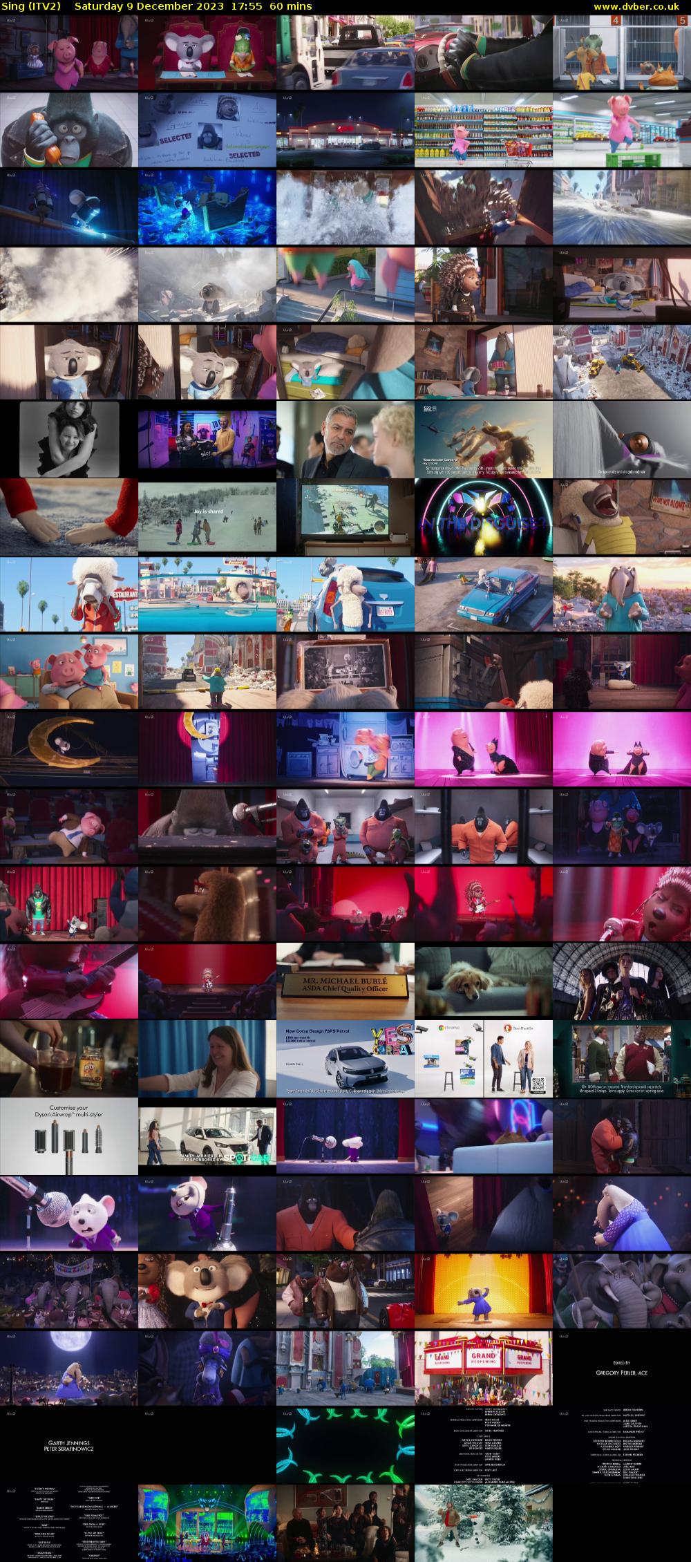 Sing (ITV2) Saturday 9 December 2023 17:55 - 18:55