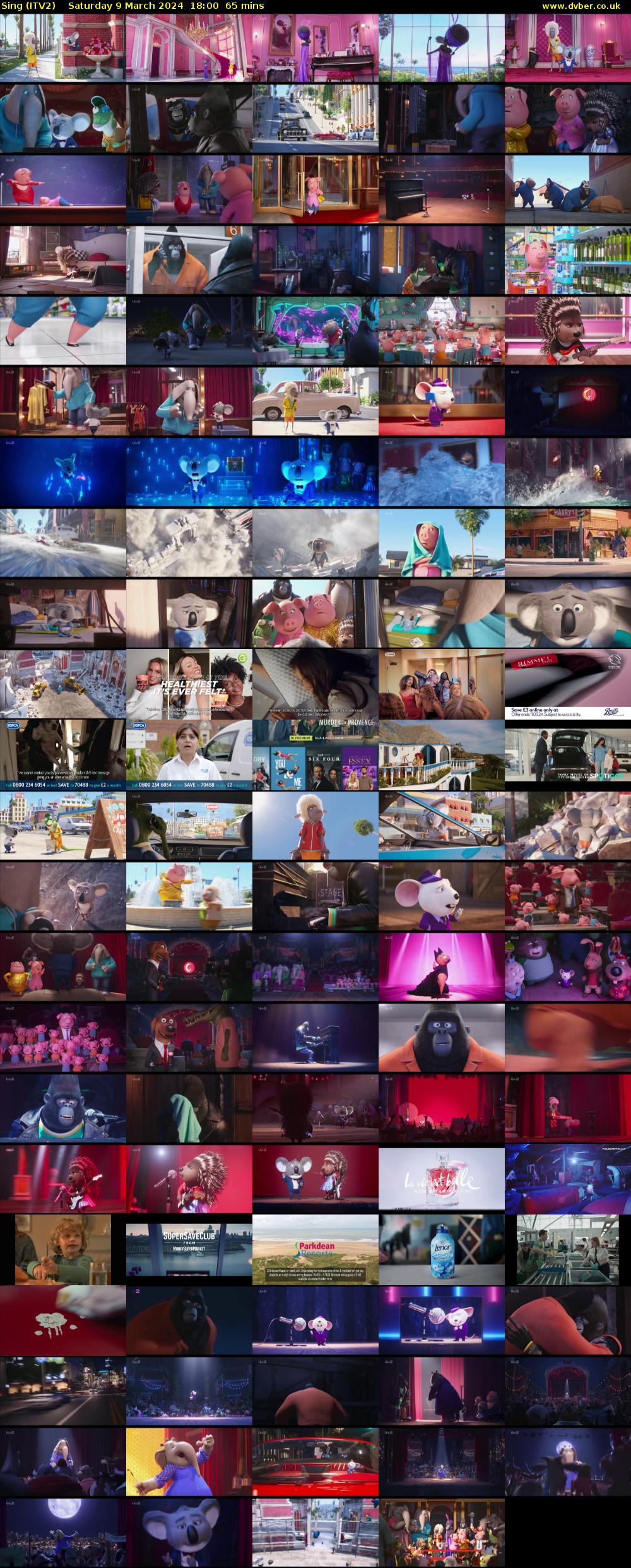 Sing (ITV2) Saturday 9 March 2024 18:00 - 19:05