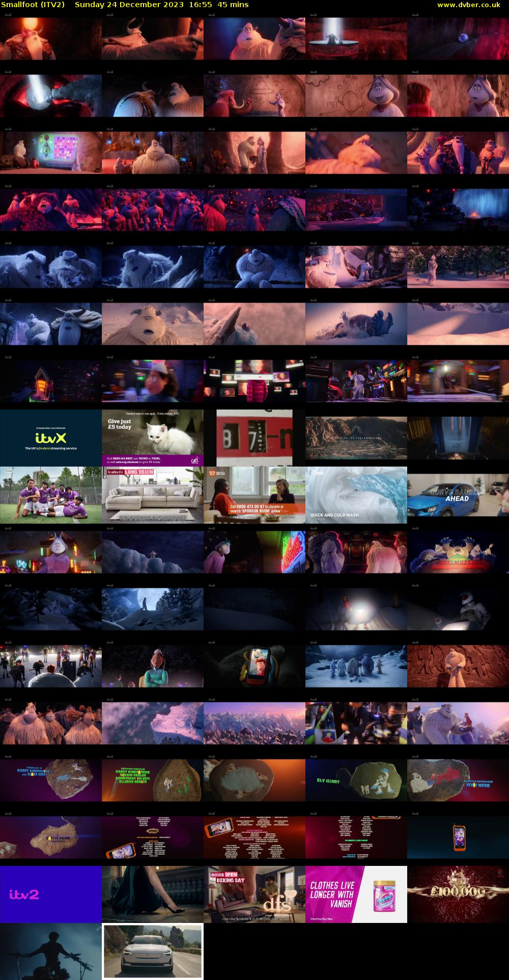Smallfoot (ITV2) Sunday 24 December 2023 16:55 - 17:40