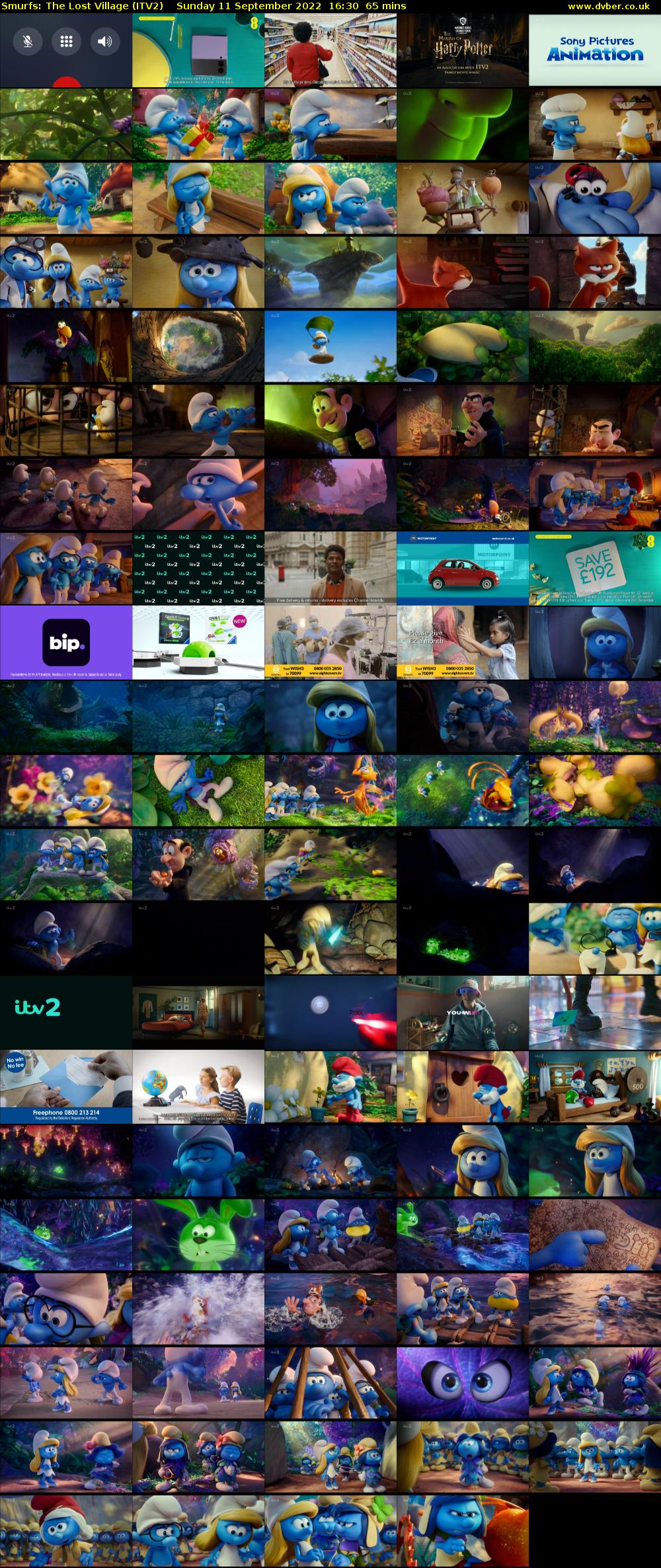 Smurfs: The Lost Village (ITV2) Sunday 11 September 2022 16:30 - 17:35
