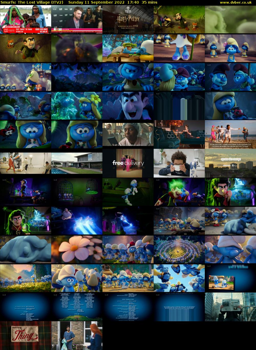 Smurfs: The Lost Village (ITV2) Sunday 11 September 2022 17:40 - 18:15